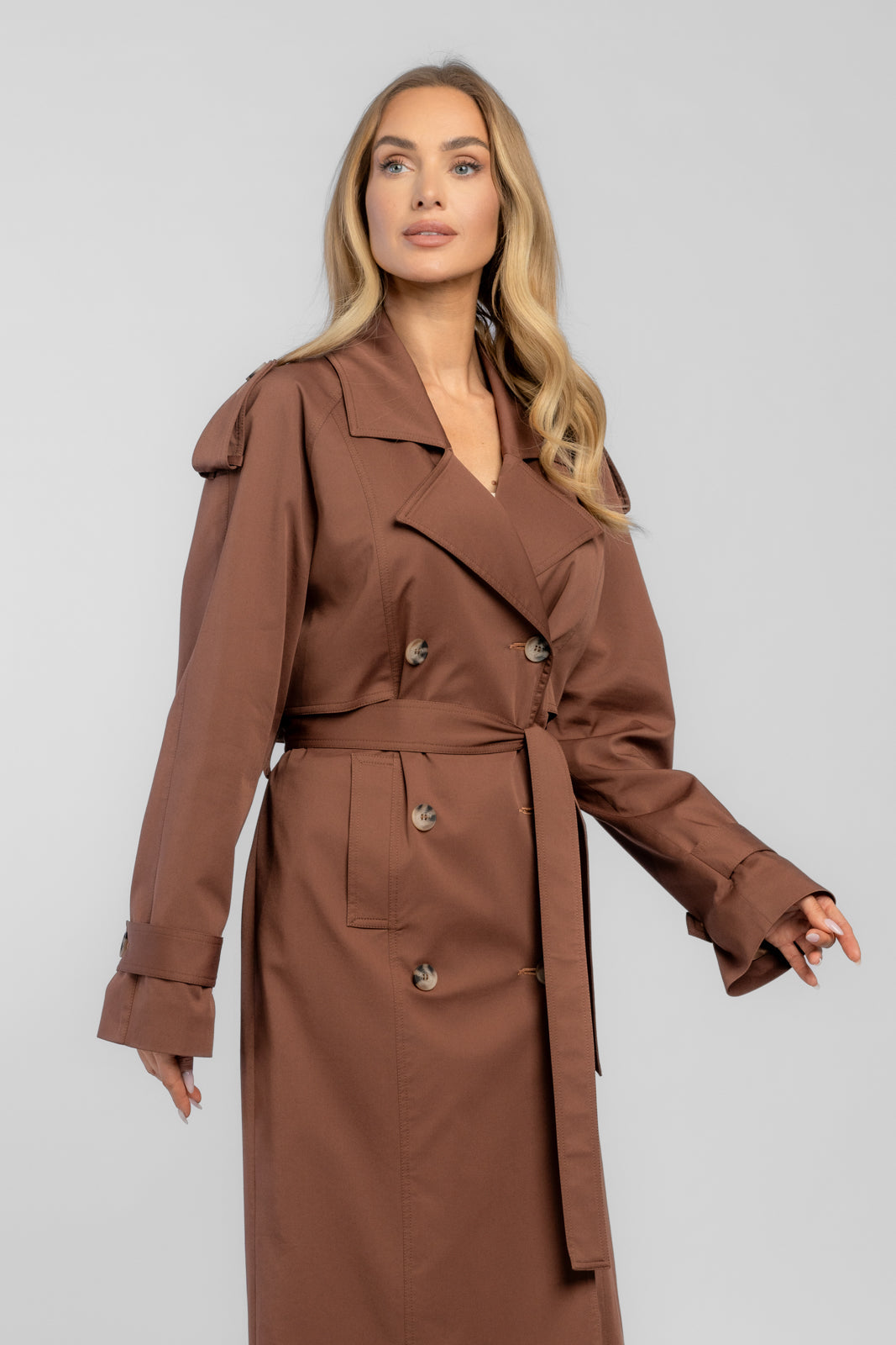 AMANDA Trench Coat Chocolate 2.0