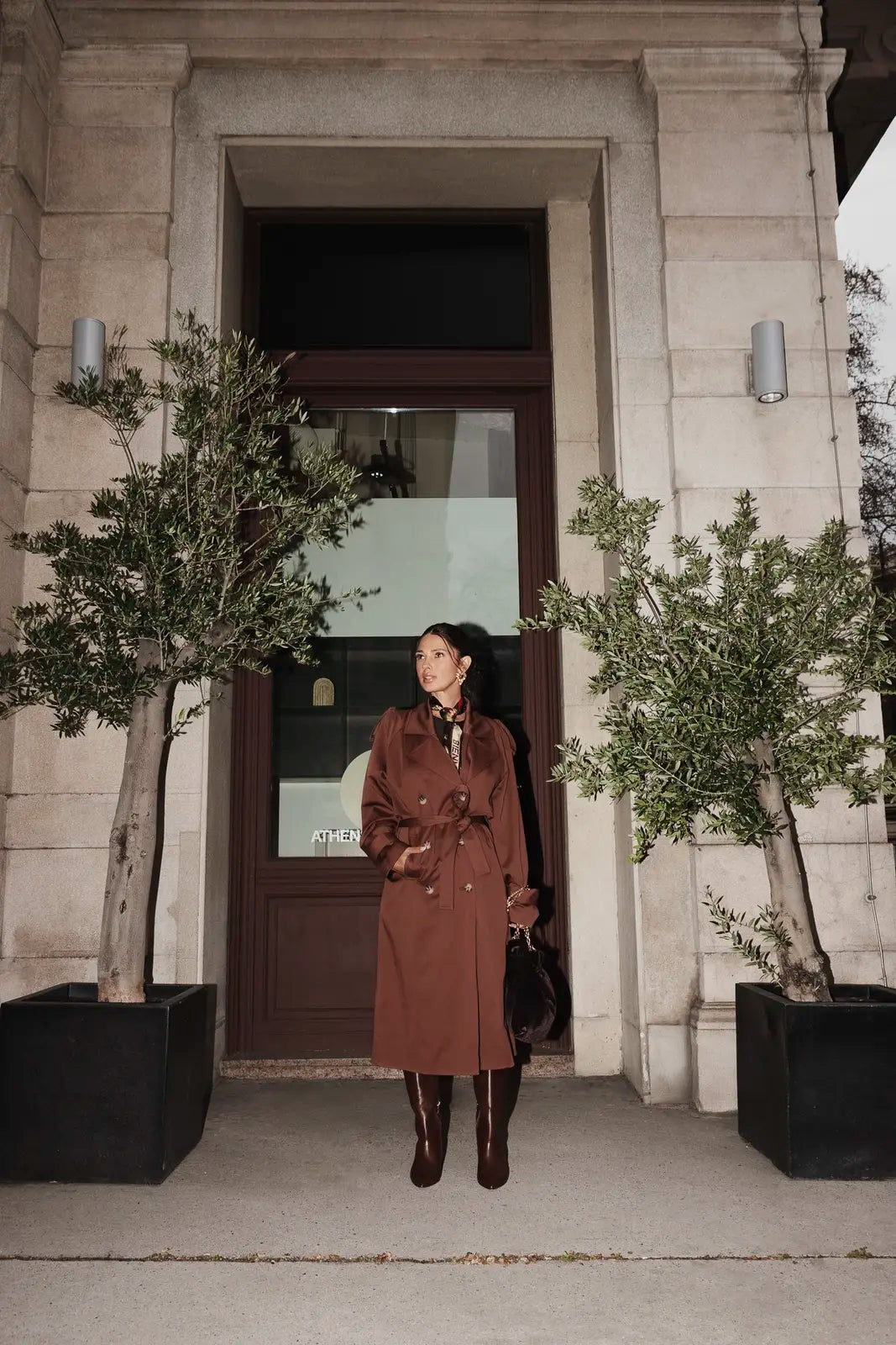 AMANDA Trench Coat Chocolate 2.0