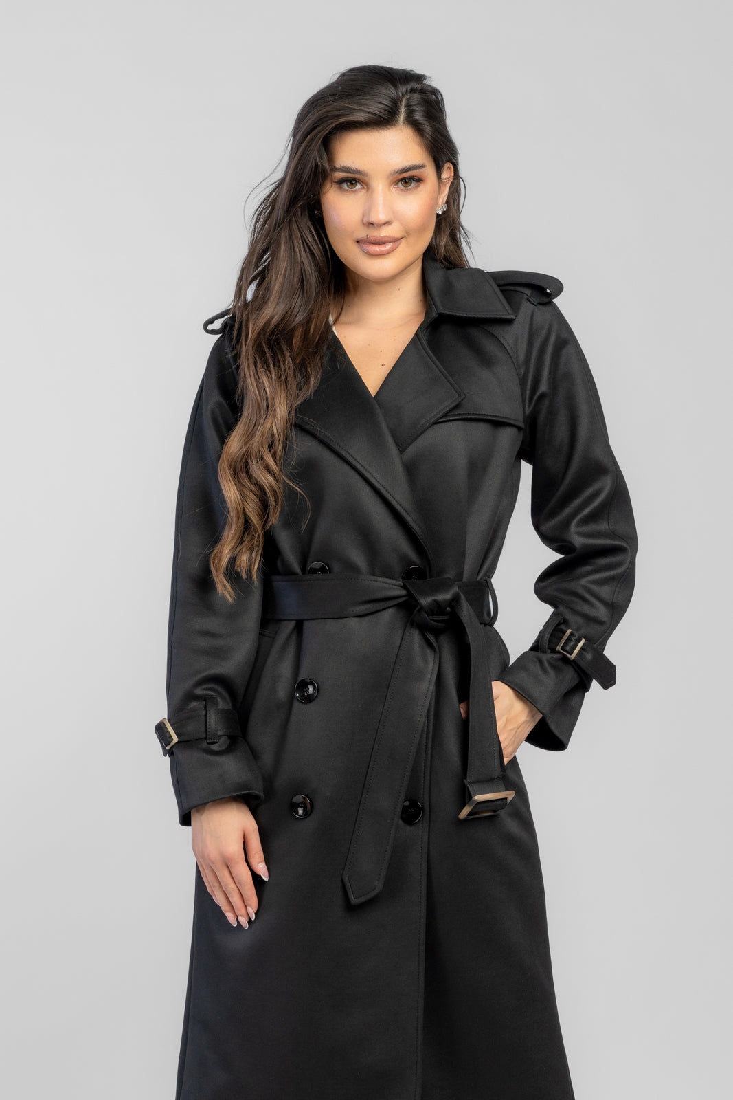ARLETA trench coat black