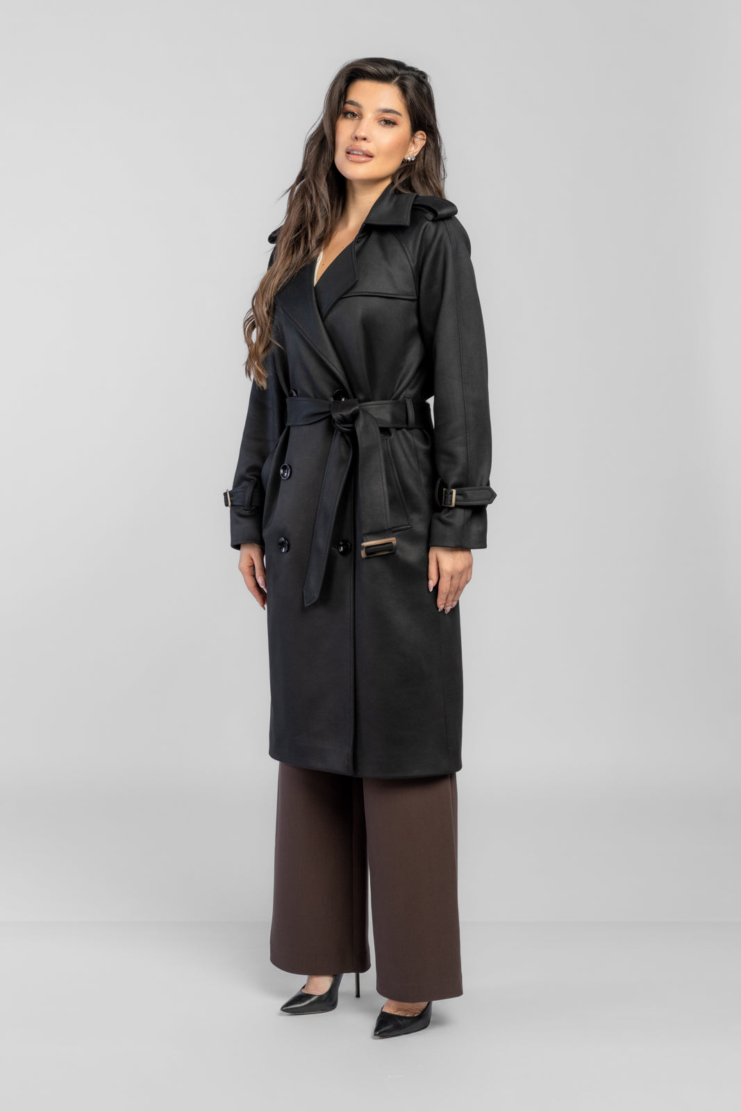 ARLETA trench coat black