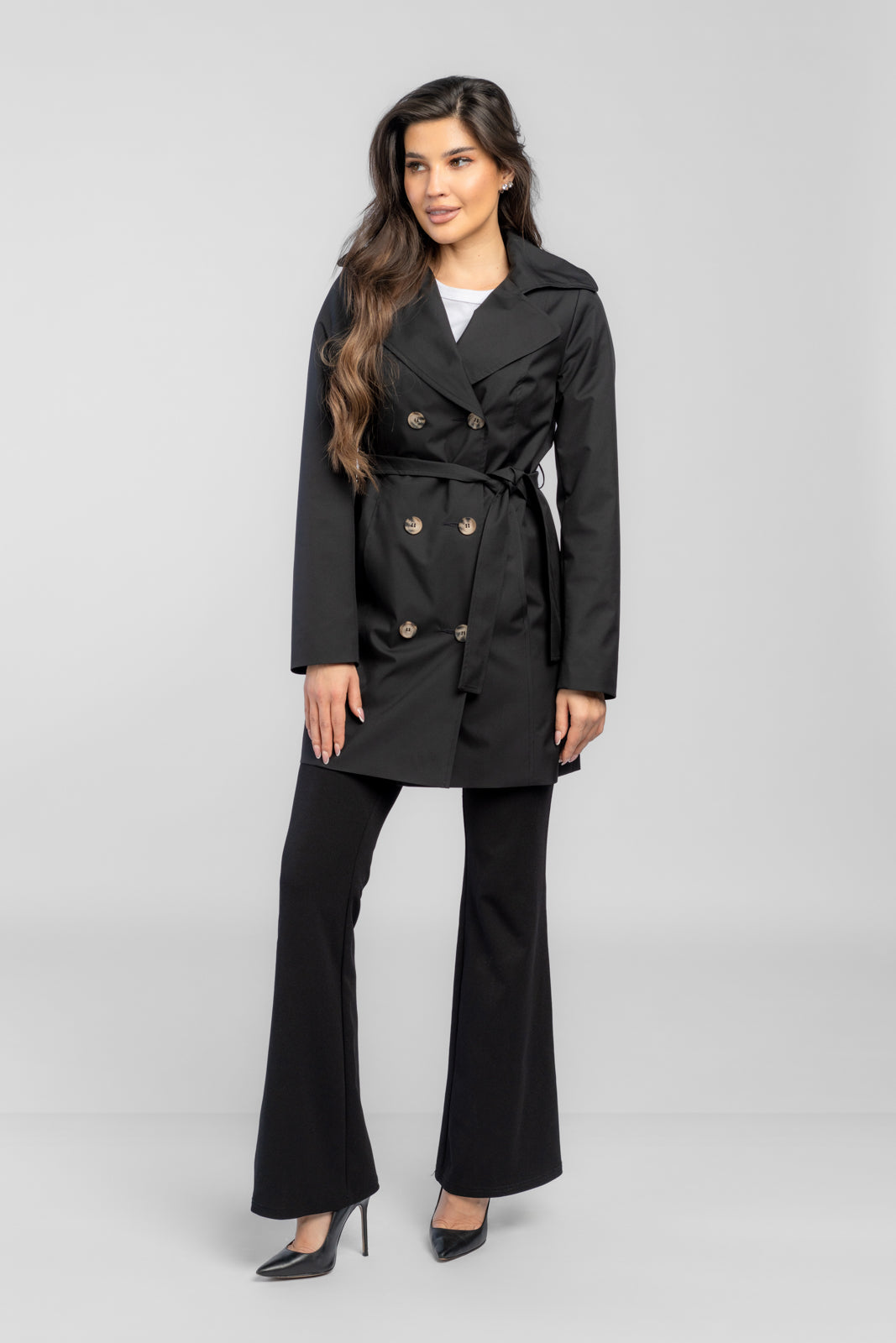 KSENIA trench coat black