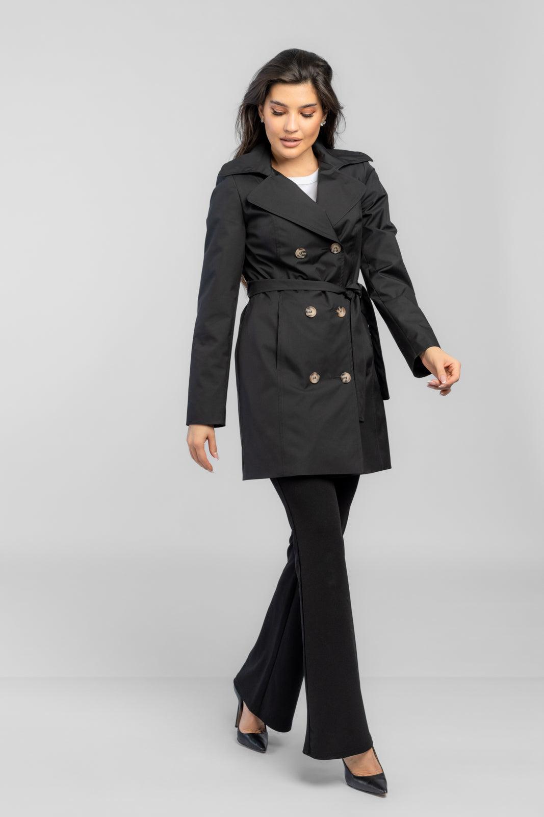 KSENIA trench coat black
