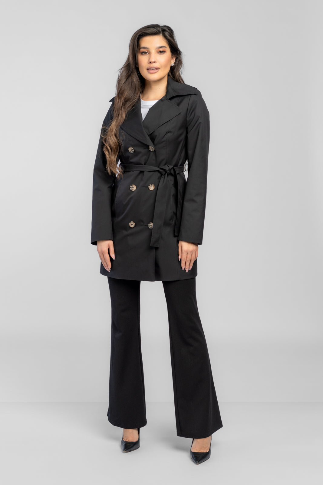 KSENIA trench coat black