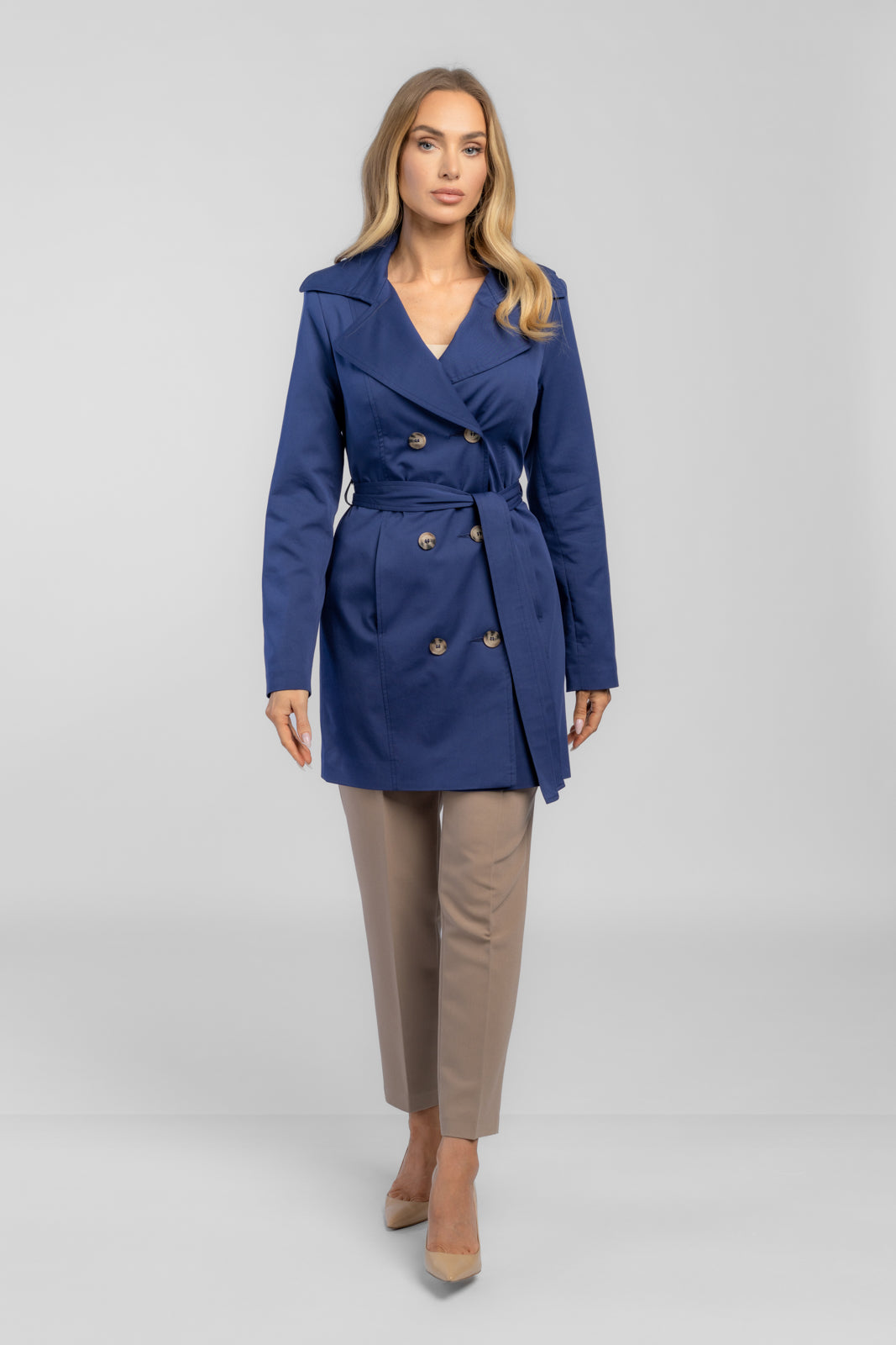 KSENIA trench coat navy blue