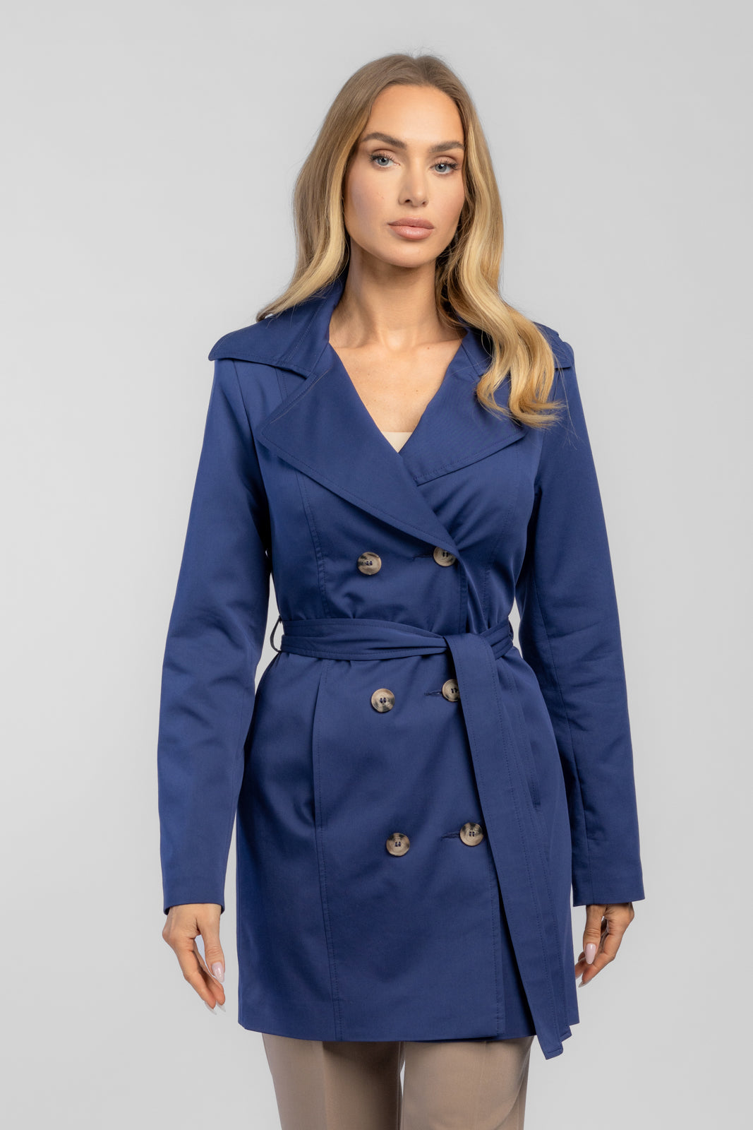 KSENIA trench coat navy blue