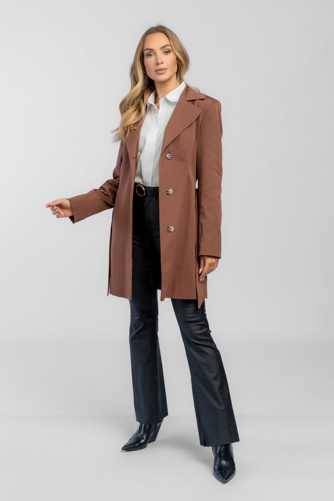 LENA chocolate trench coat
