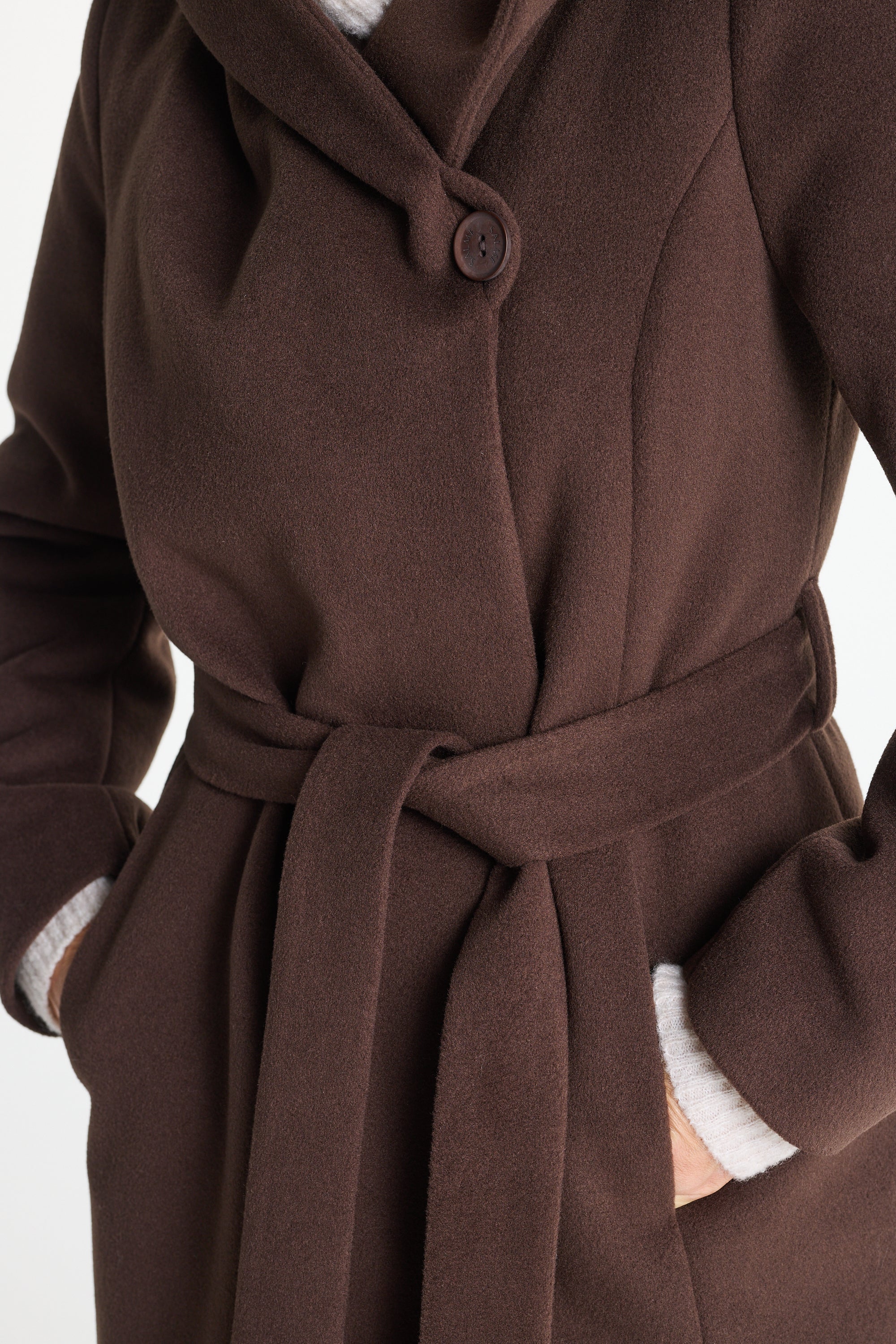 NOELIA midi coat chocolate