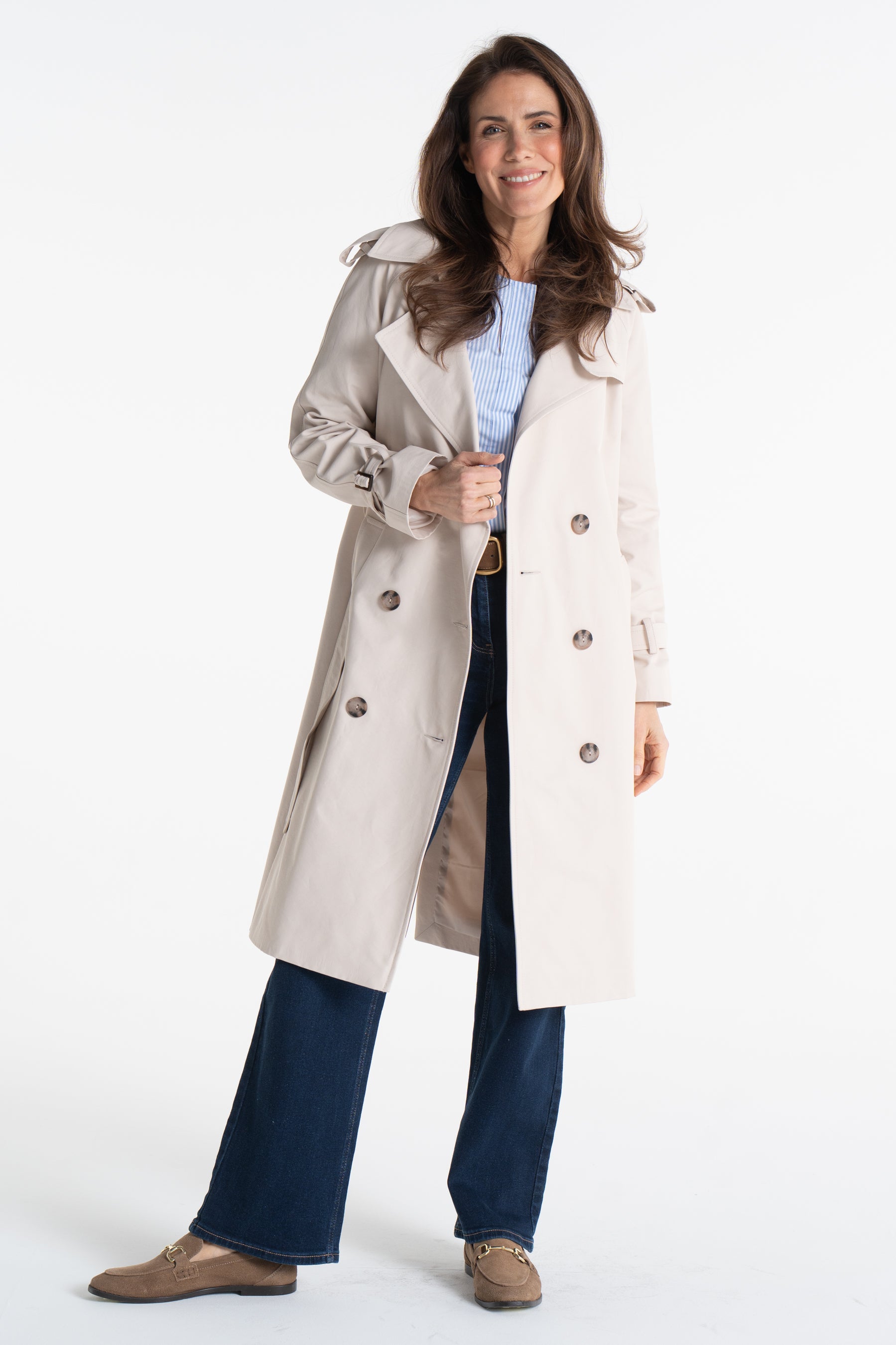 Trencz ADRIANNA midi latte