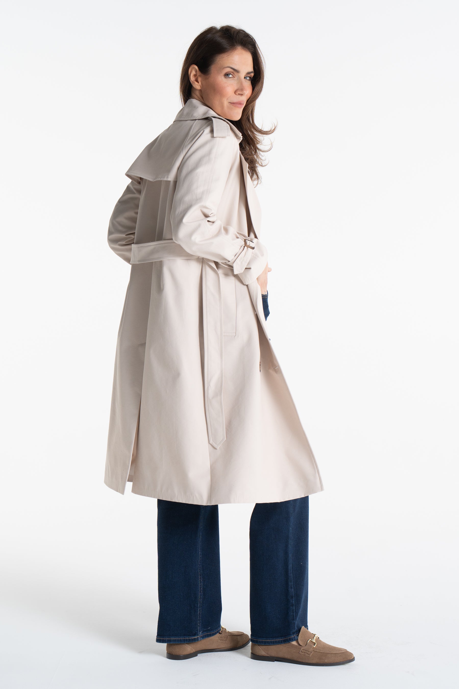 Trencz ADRIANNA midi latte