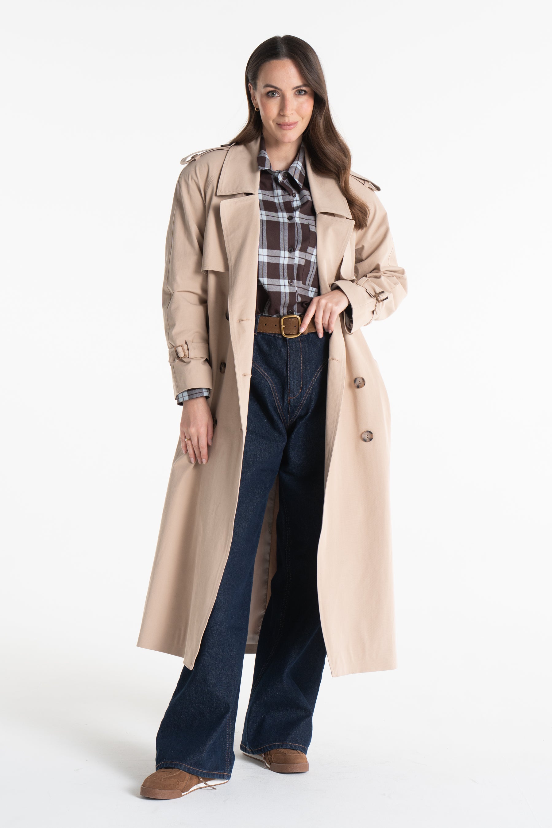 Trencz CYNTIA beżowy