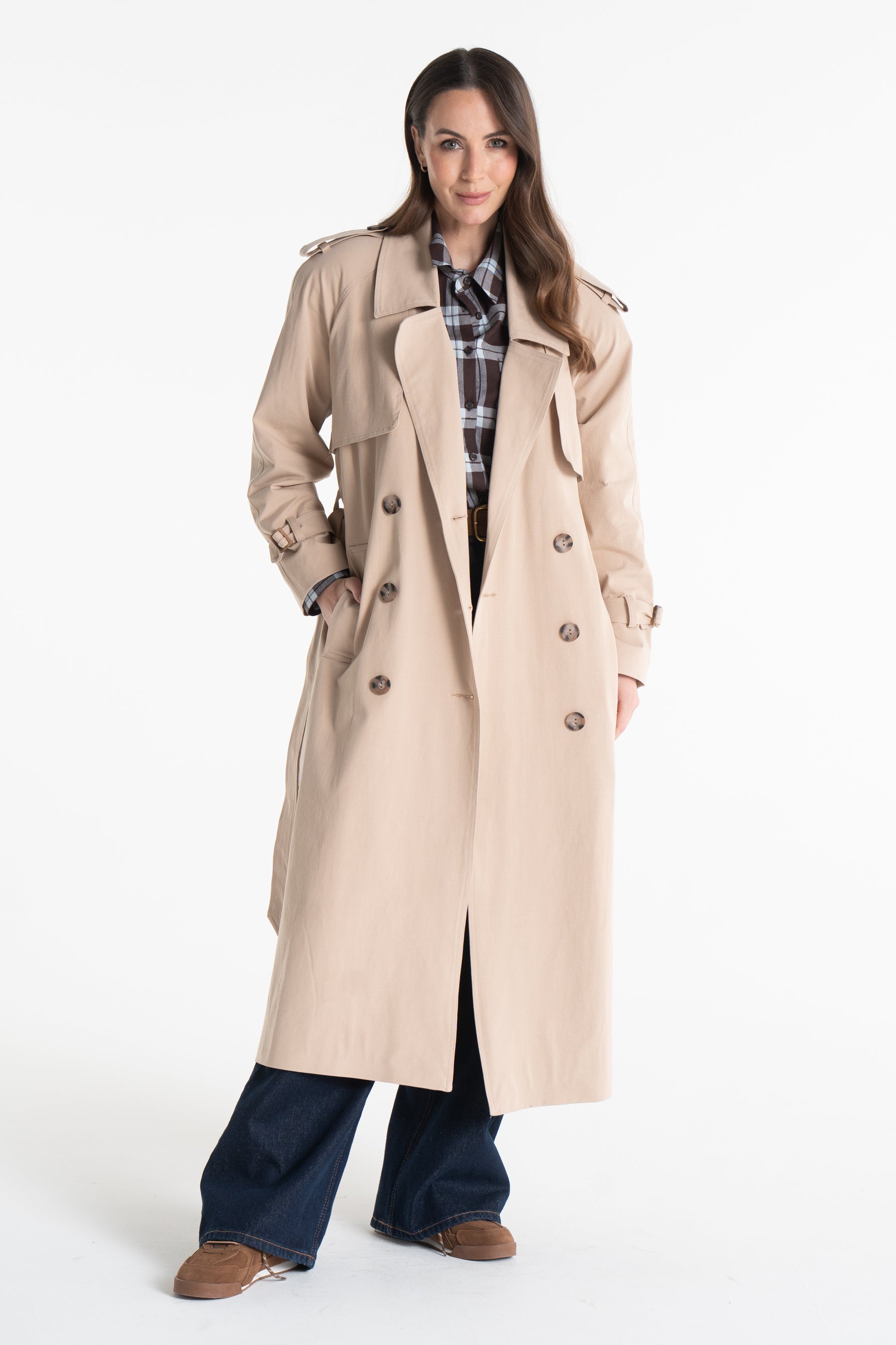 Trencz CYNTIA beżowy