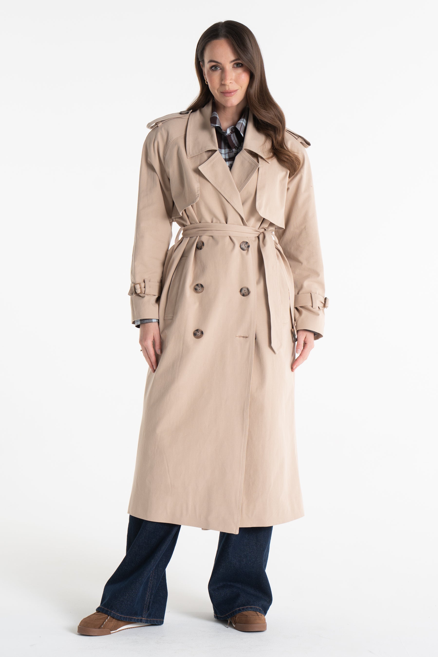 Trencz CYNTIA beżowy