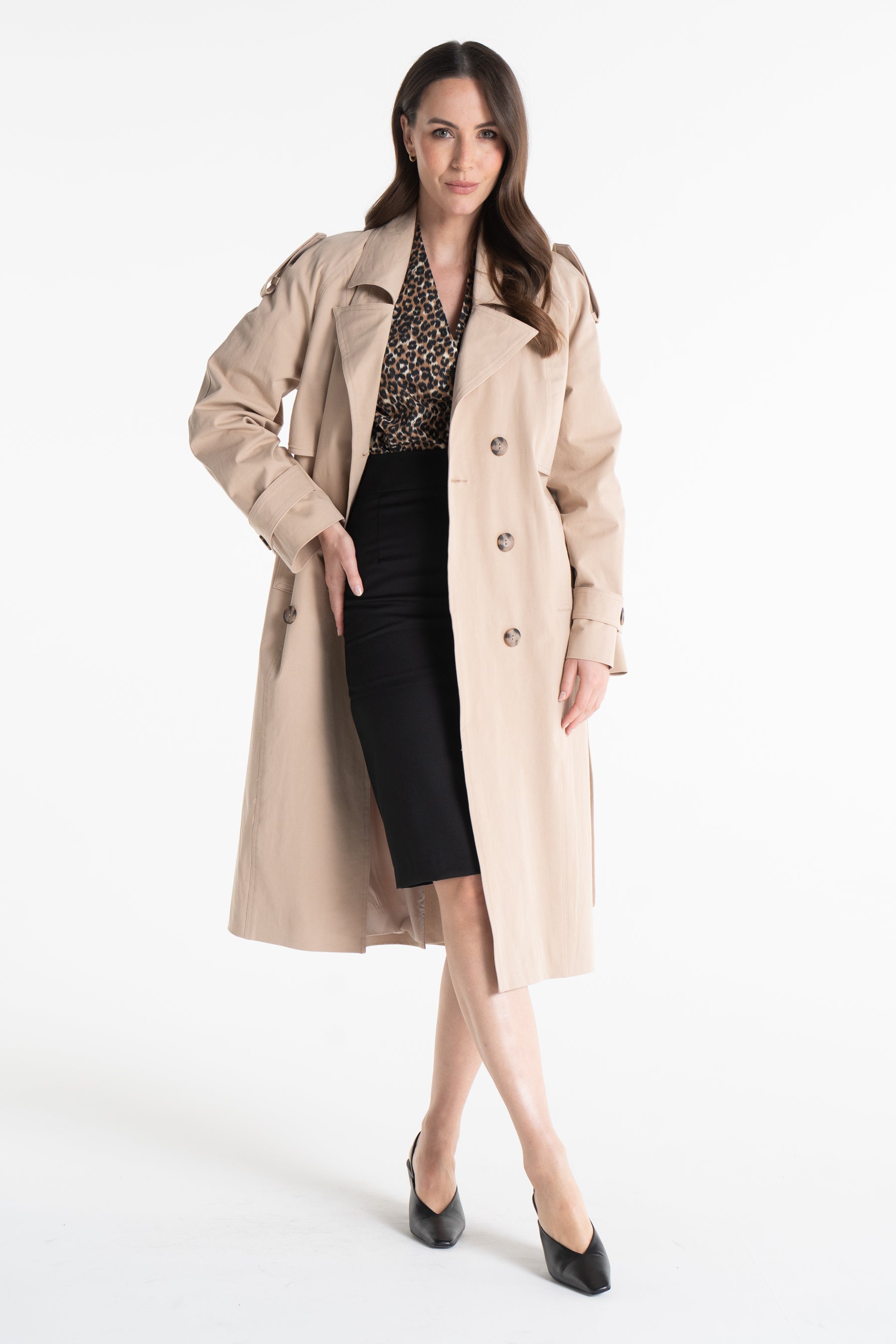 Trencz AMANDA beżowy 2.0