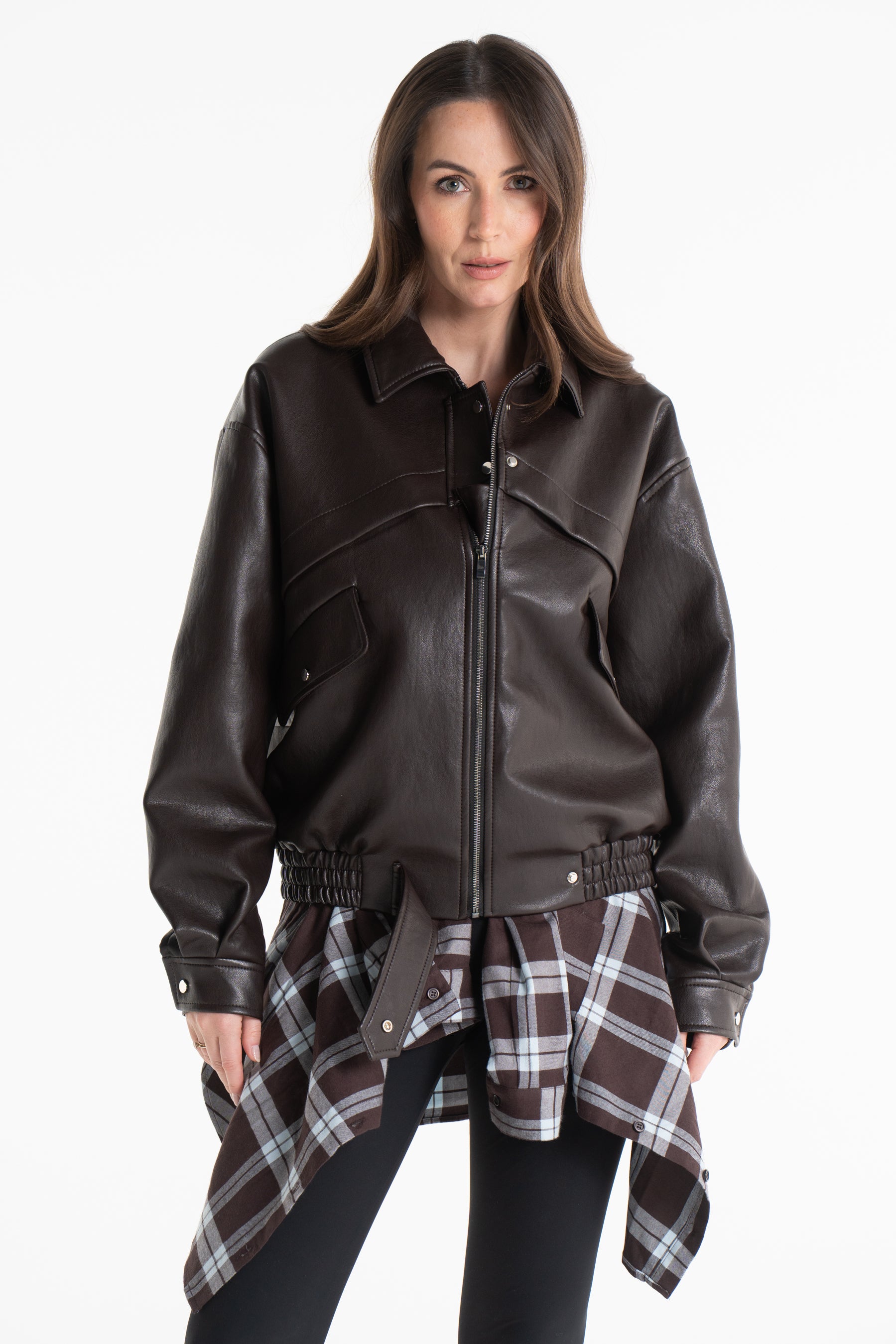 Kurtka AGA skórka czekoladowa