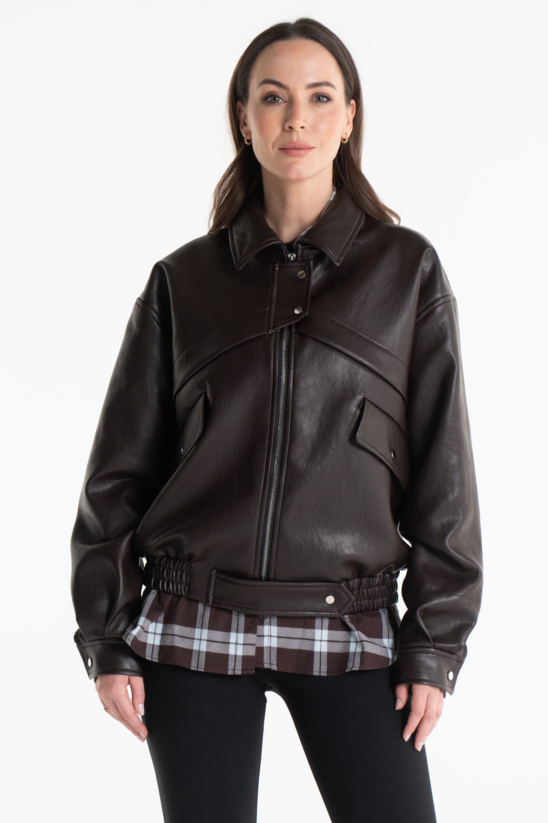 Kurtka AGA skórka czekoladowa