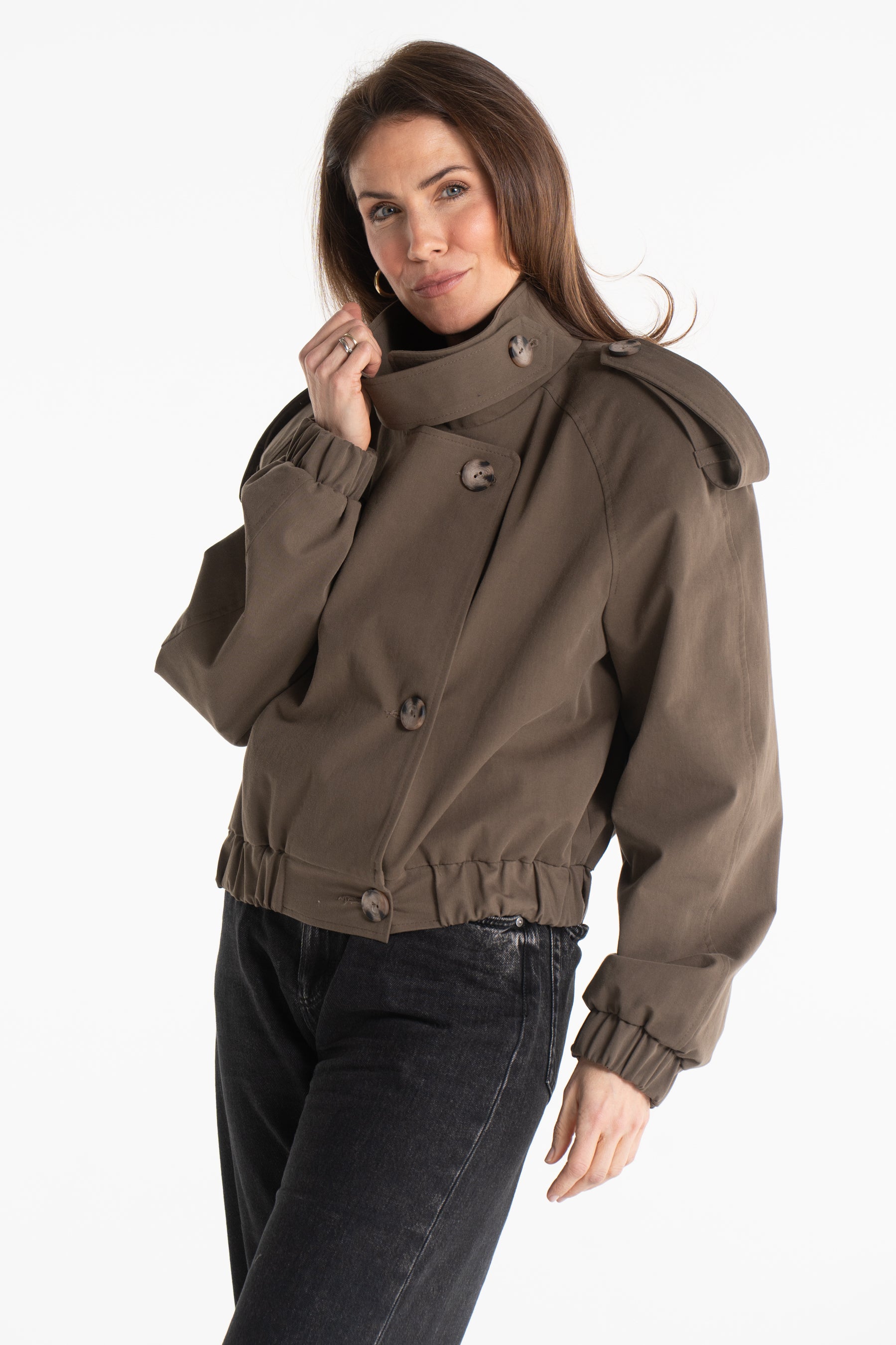 Trencz ELLIOT oliwkowy