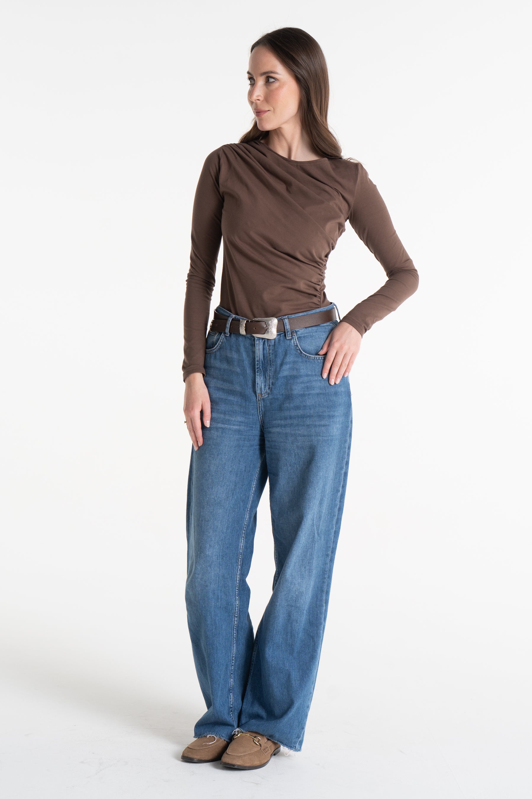 Bluzka CORA mleczna czekolada