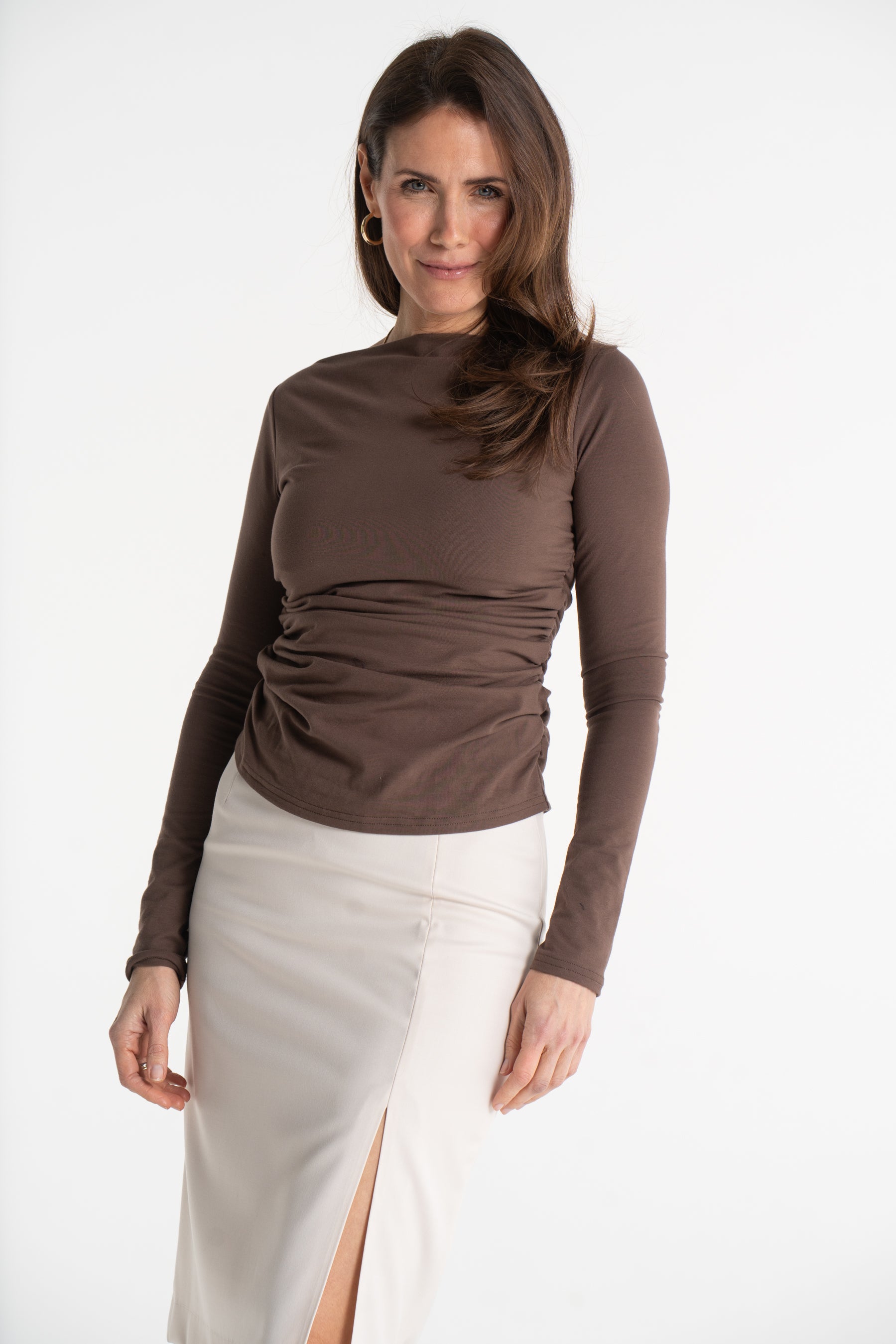 Bluzka OLA mleczna czekolada