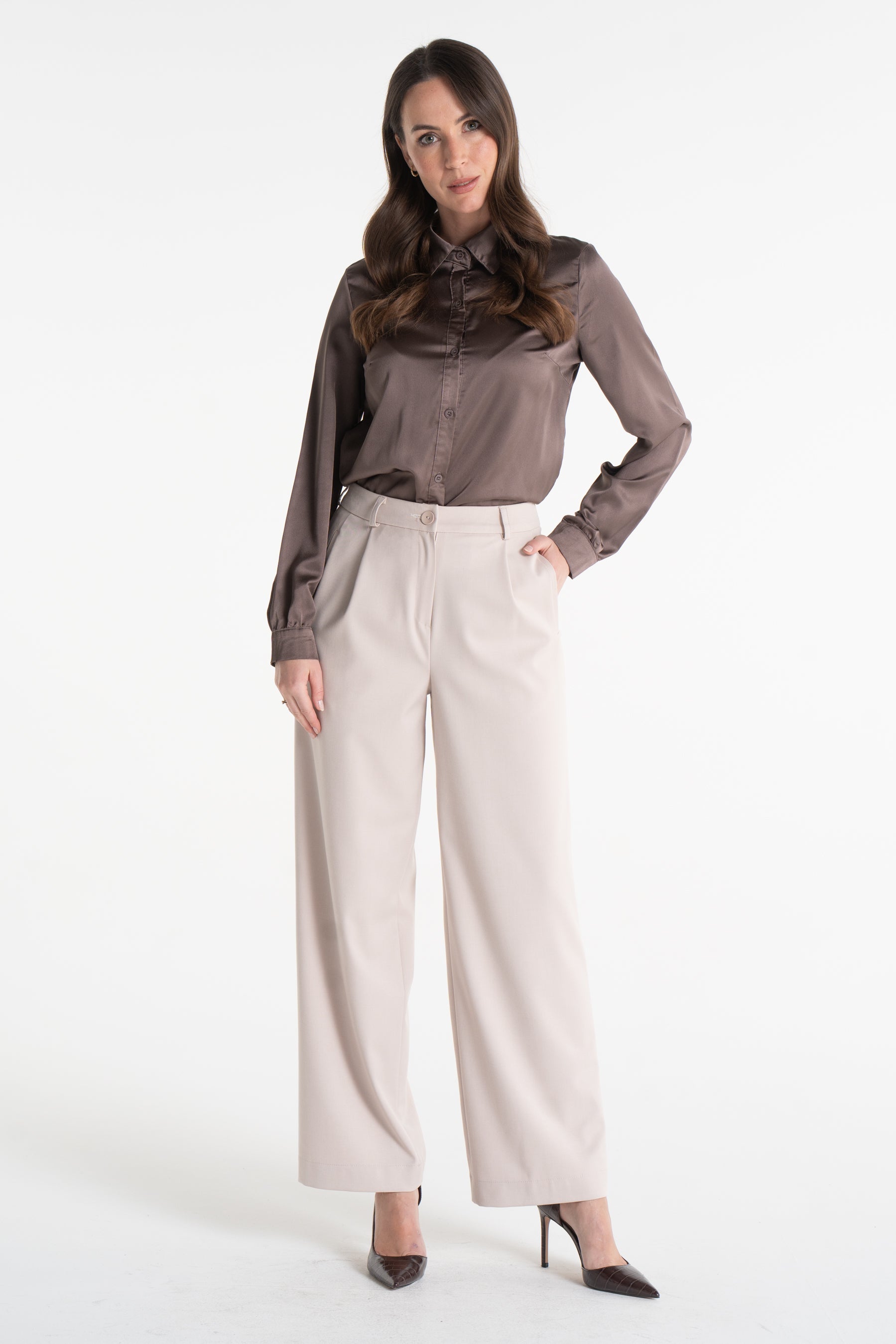 Spodnie EWELINA latte