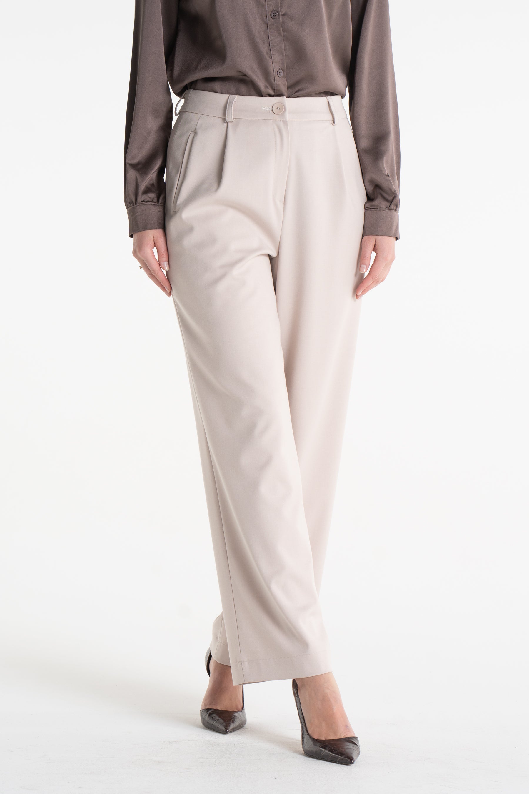 Spodnie EWELINA latte