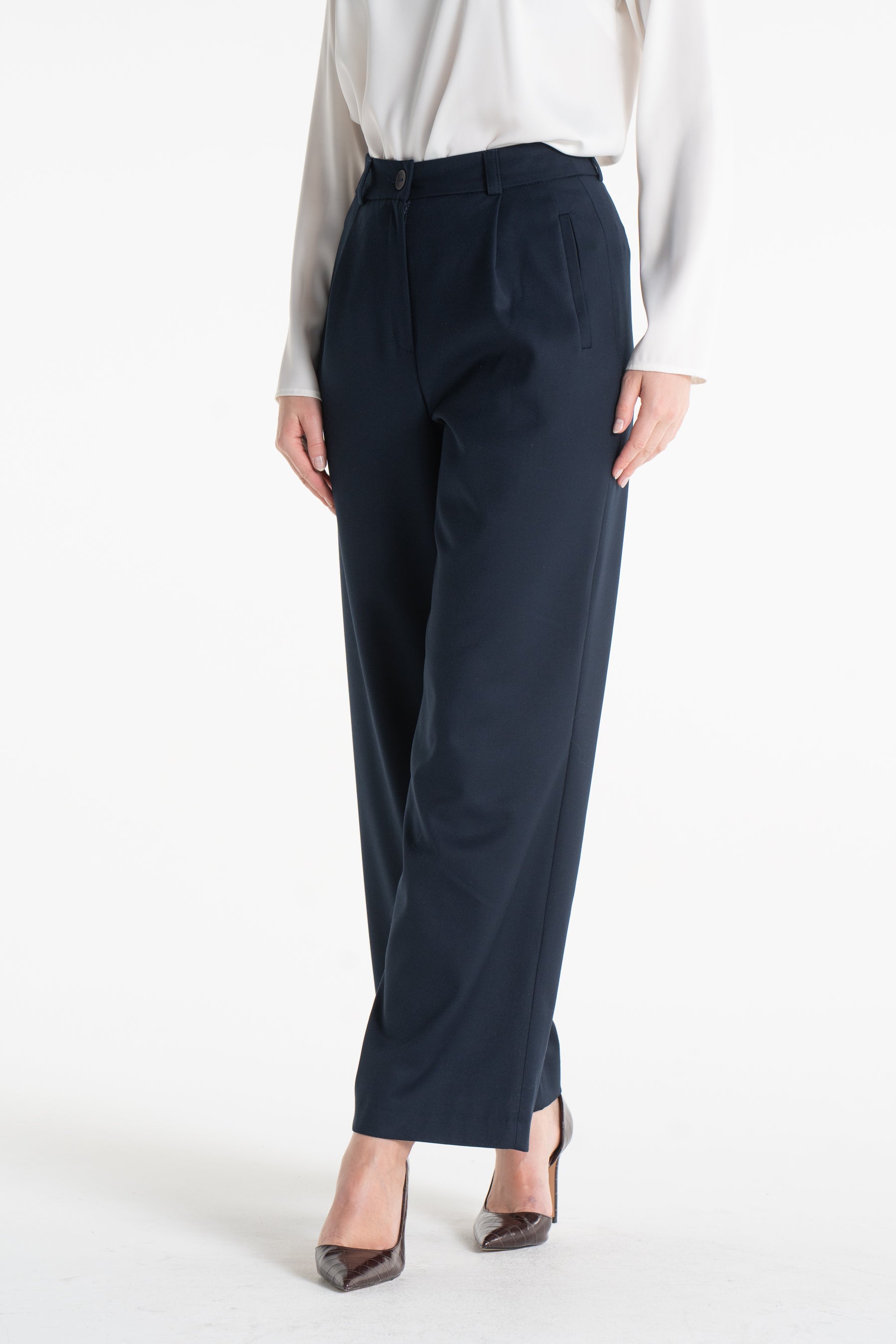 Spodnie EWELINA granatowe