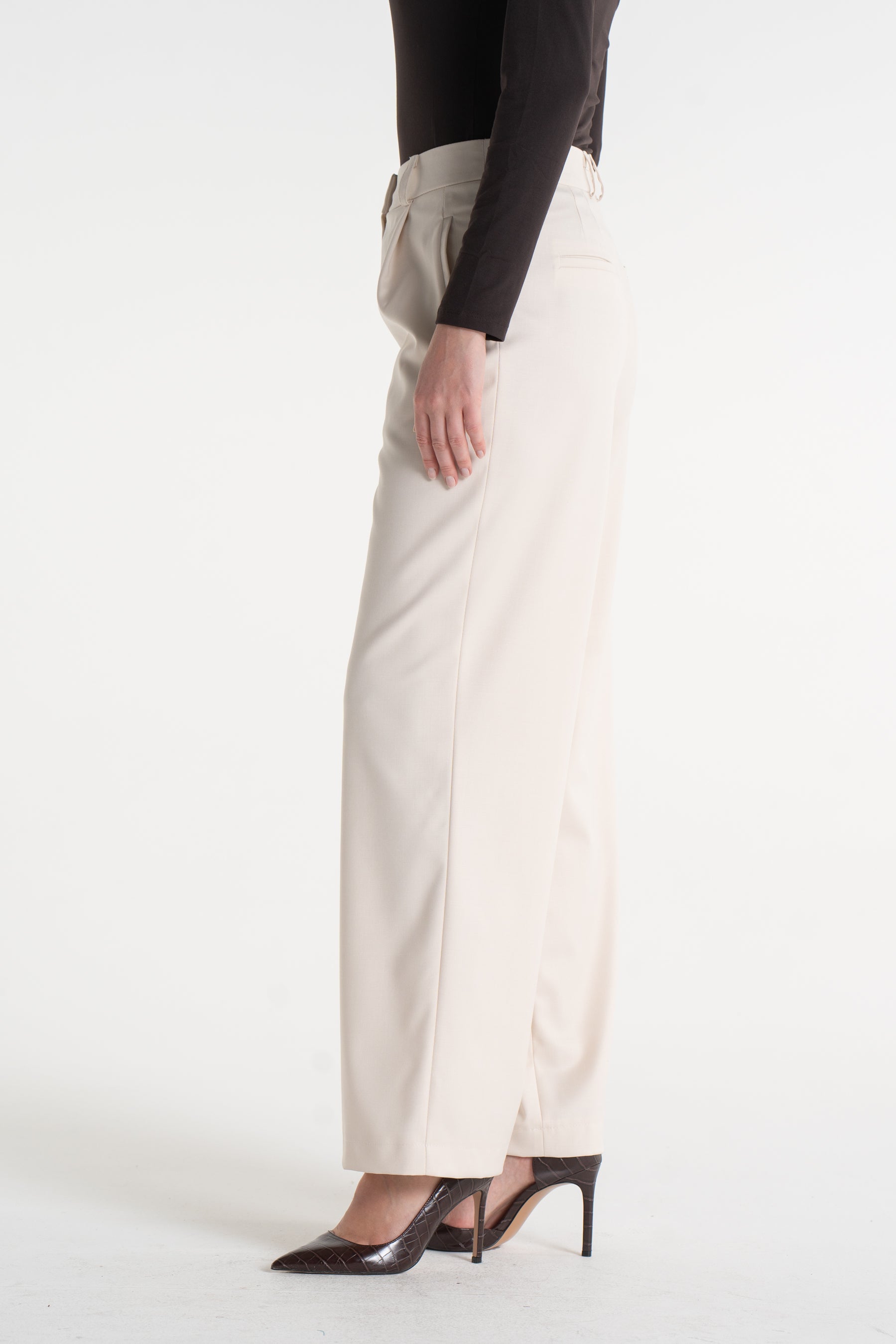 Spodnie EWELINA śmietankowe