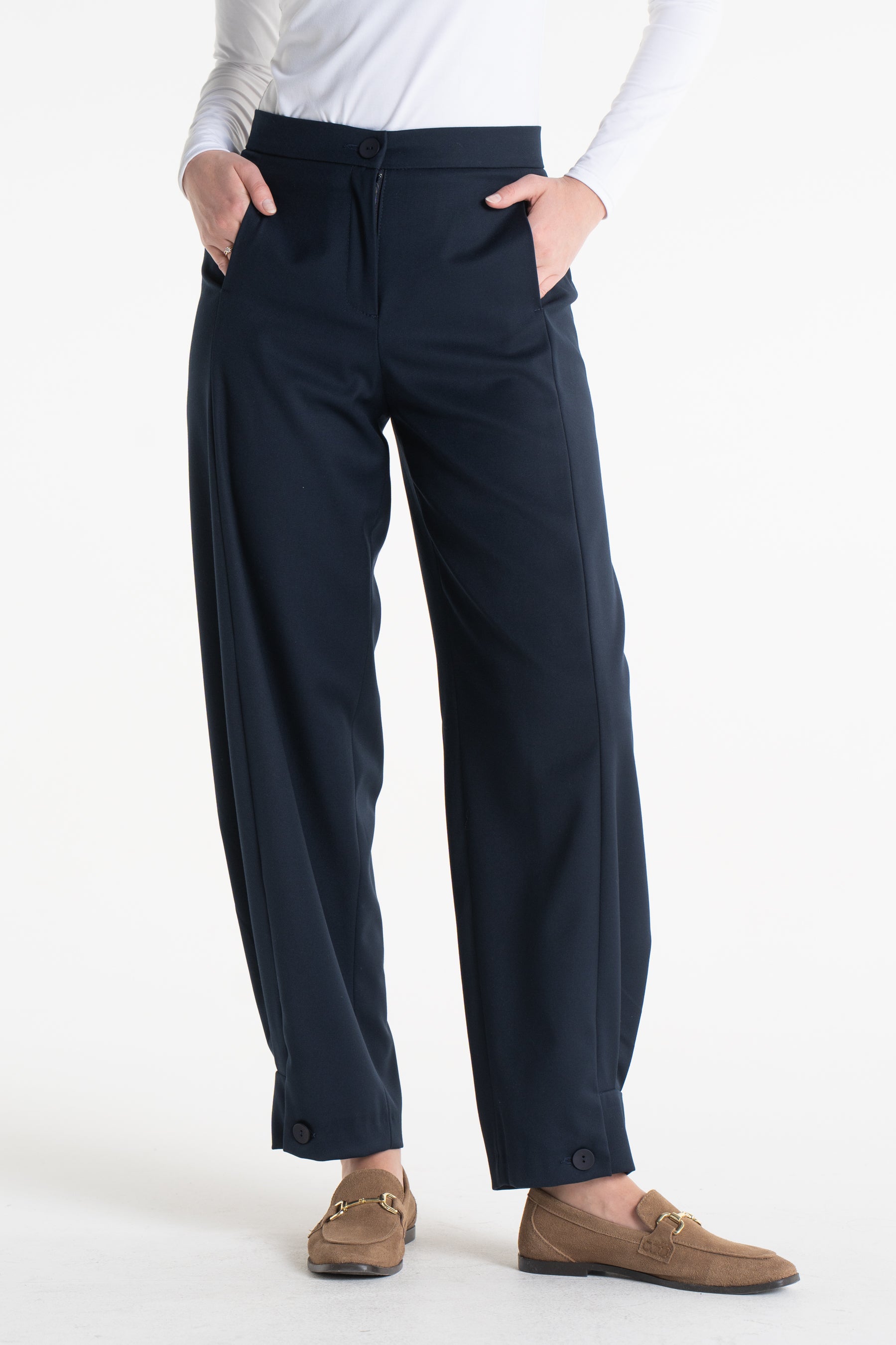 Spodnie ROMA granatowe