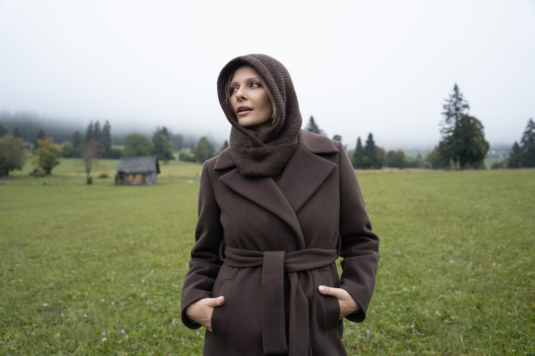 VERONA midi coat chocolate