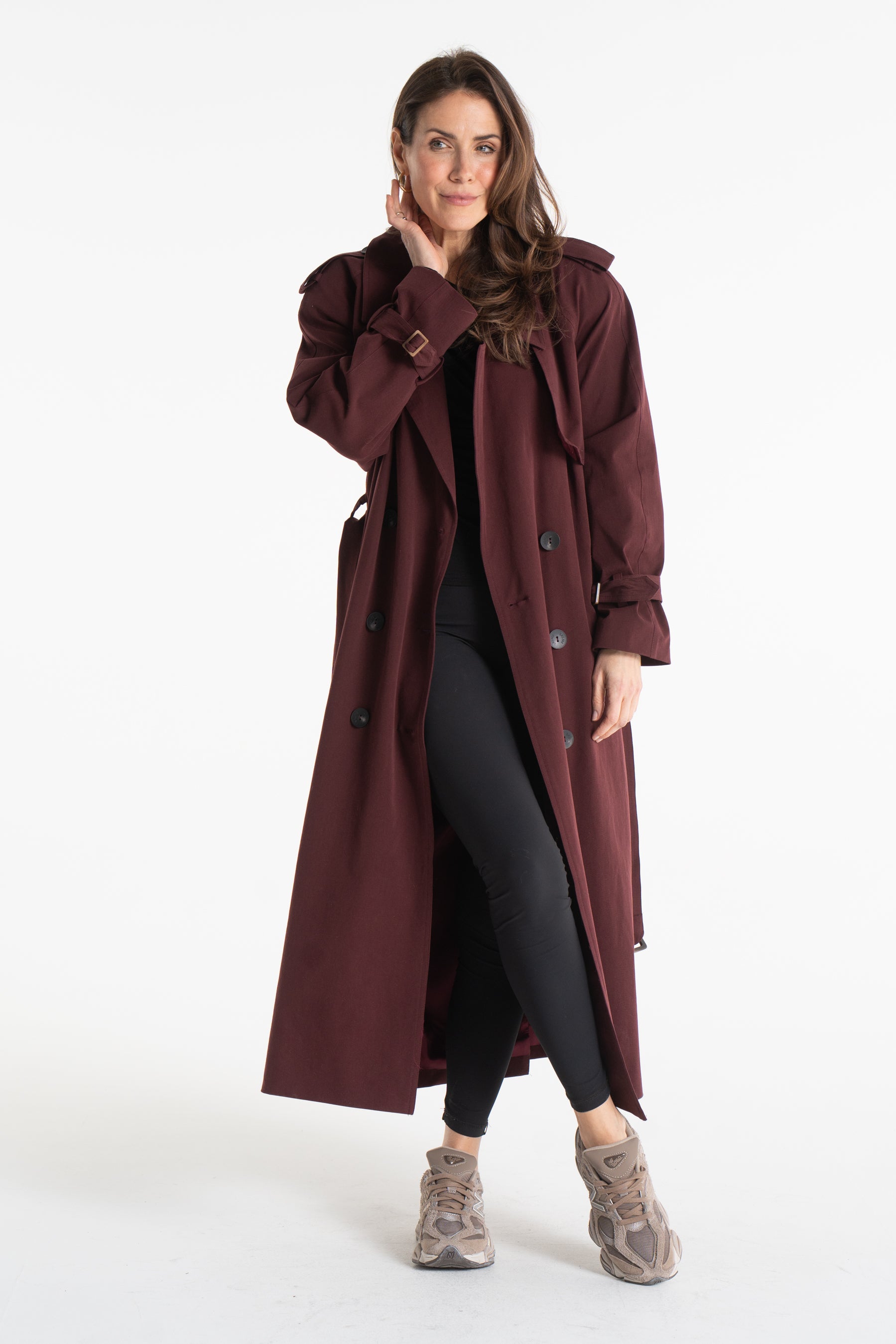 Trencz CYNTIA bordowy