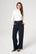 EWELINA navy wool trousers