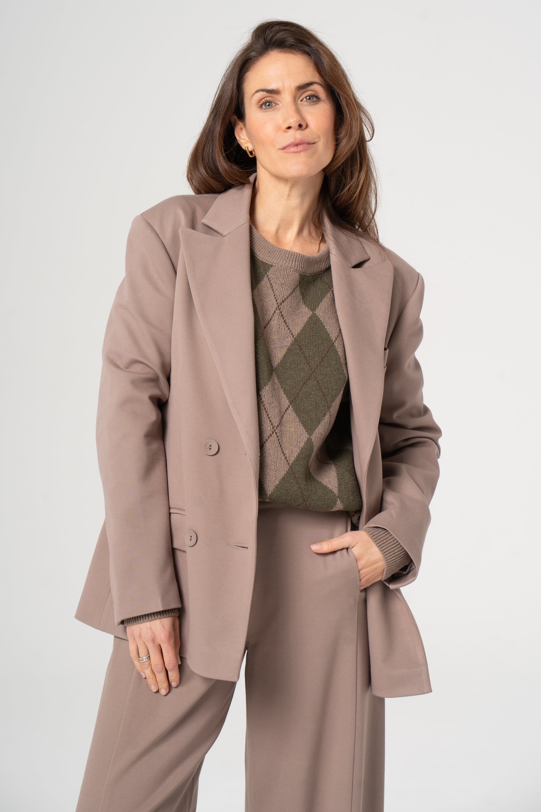 Olive diamond sweater