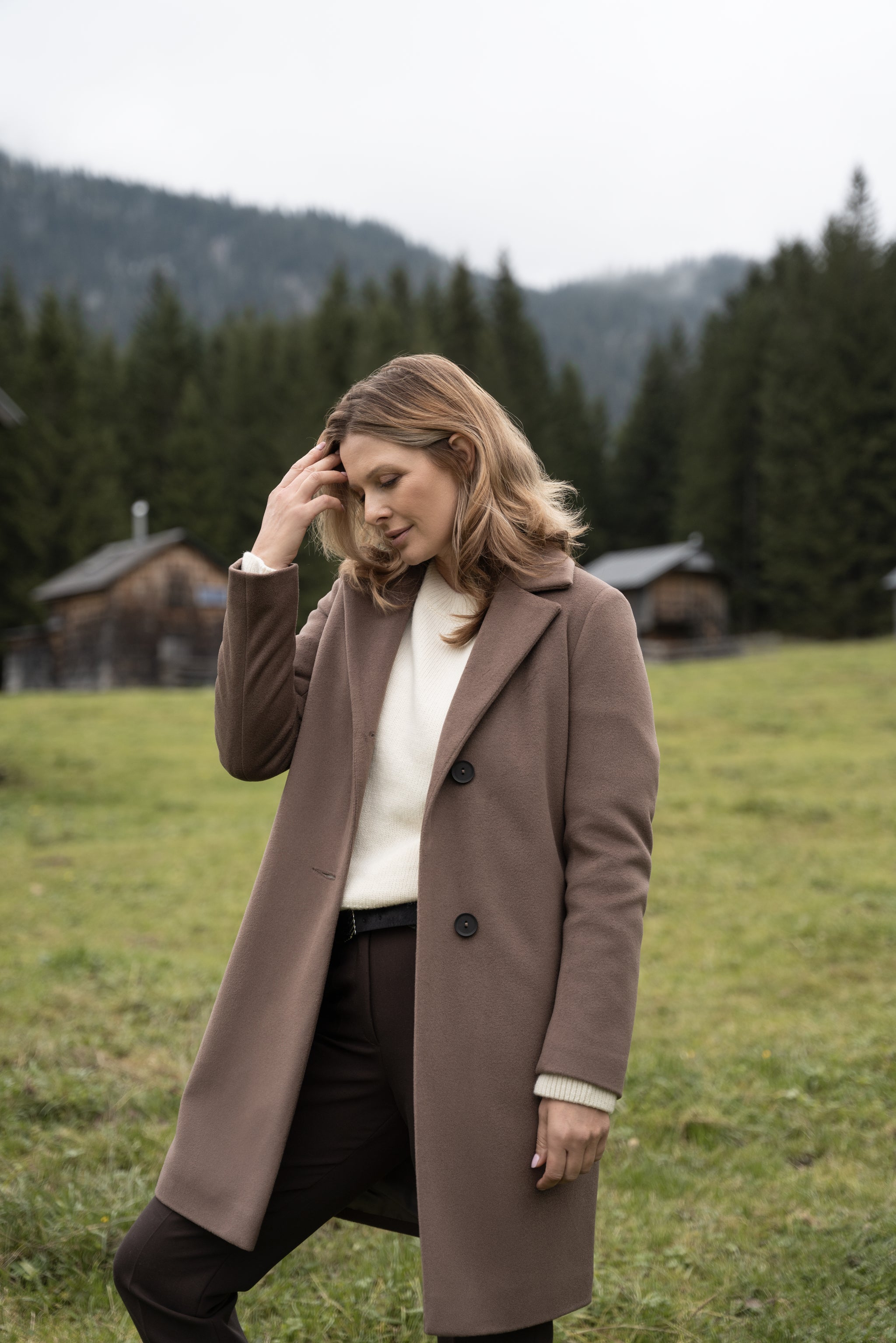 TOLLA coat light chocolate