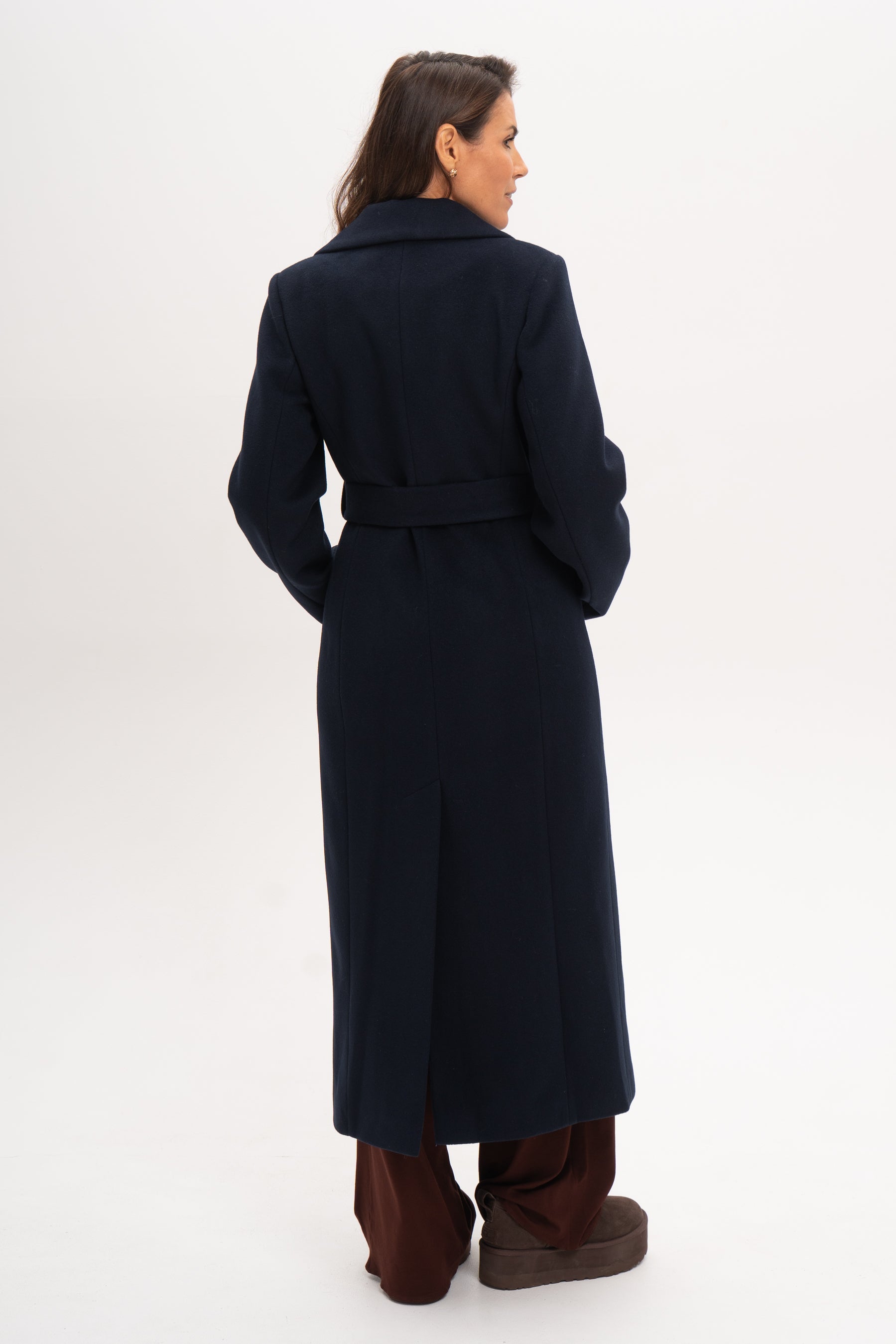 VERONA maxi coat navy blue