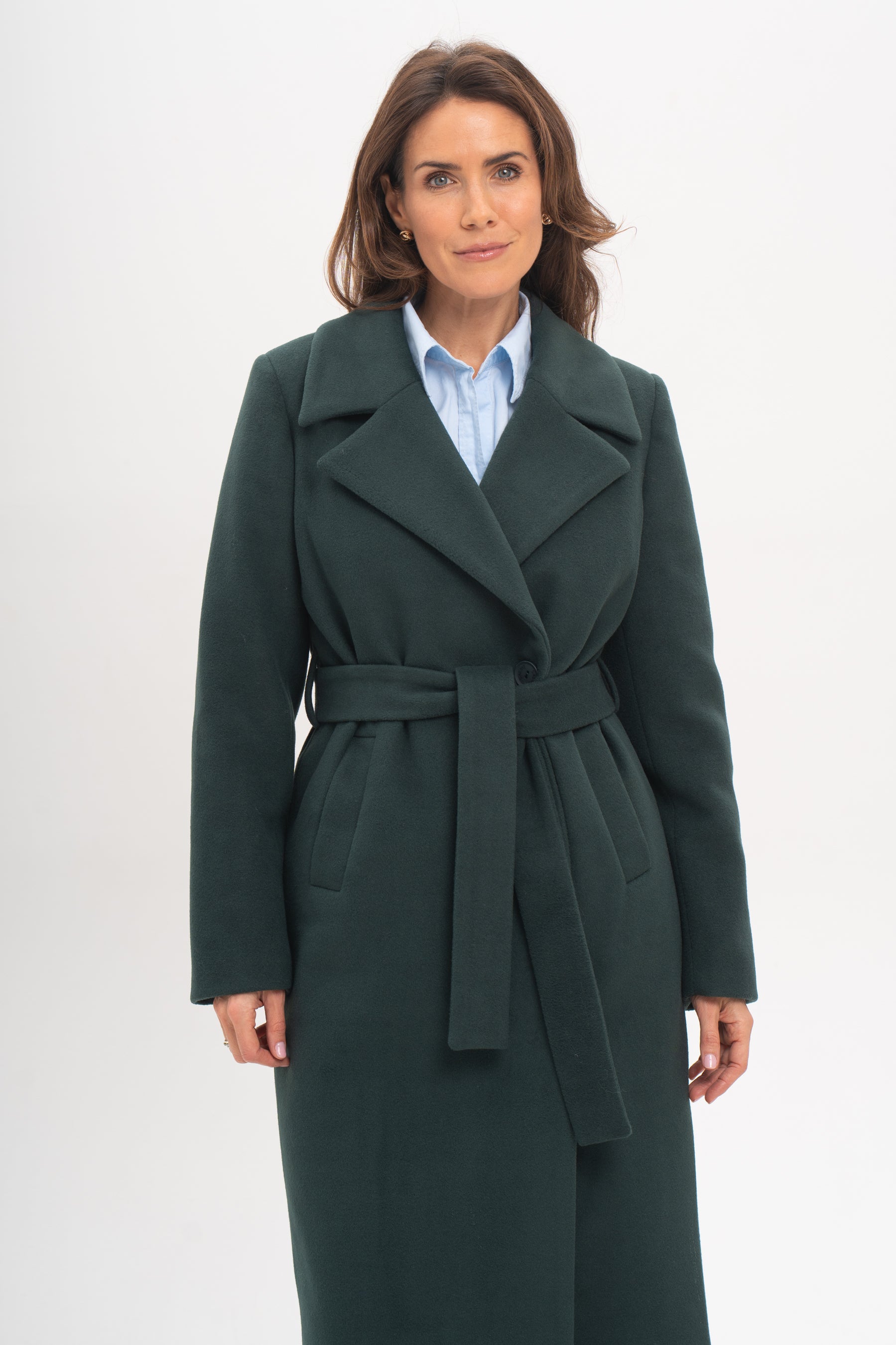VERONA midi coat green