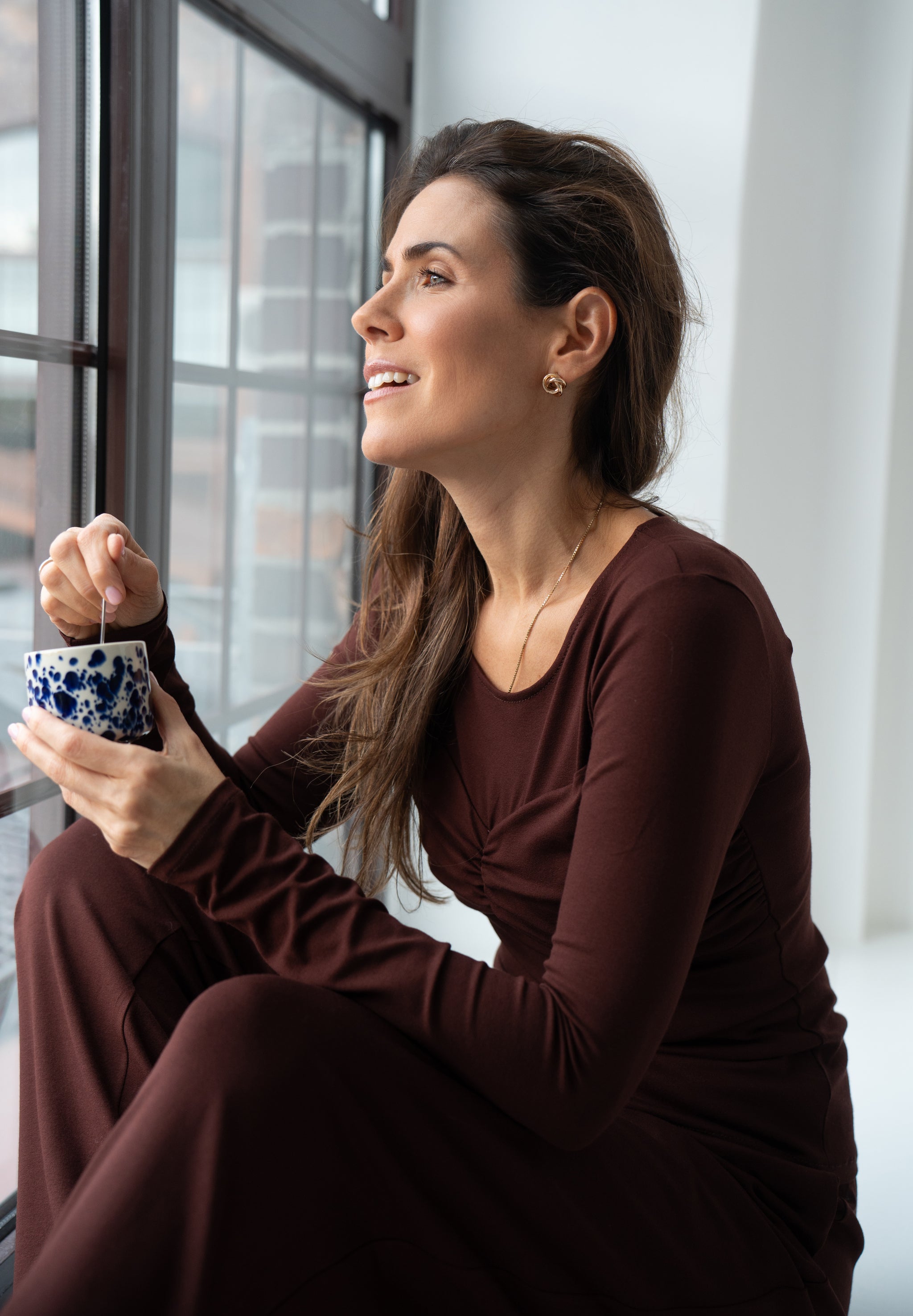 Julia chocolate blouse