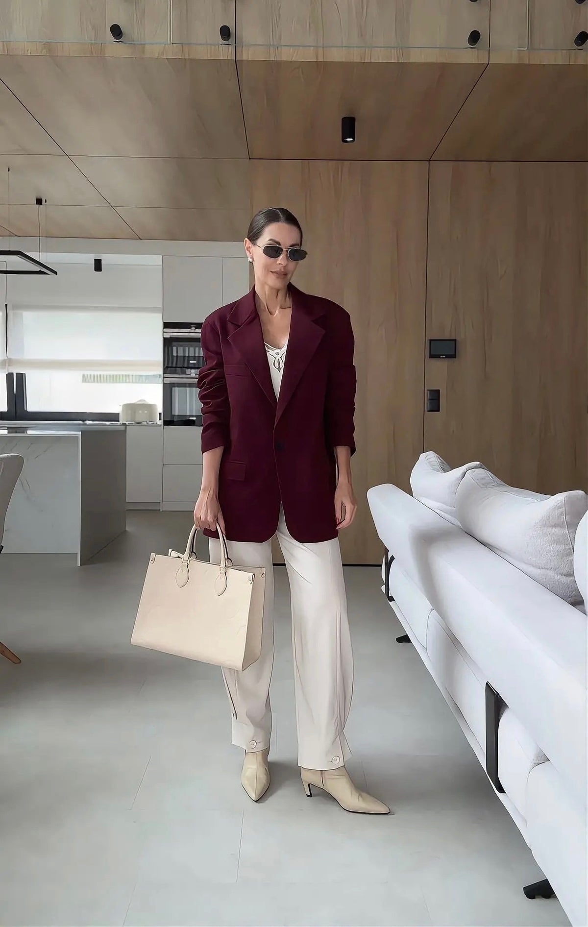 ALISON blazer burgundy