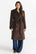 MALWINA midi coat chocolate