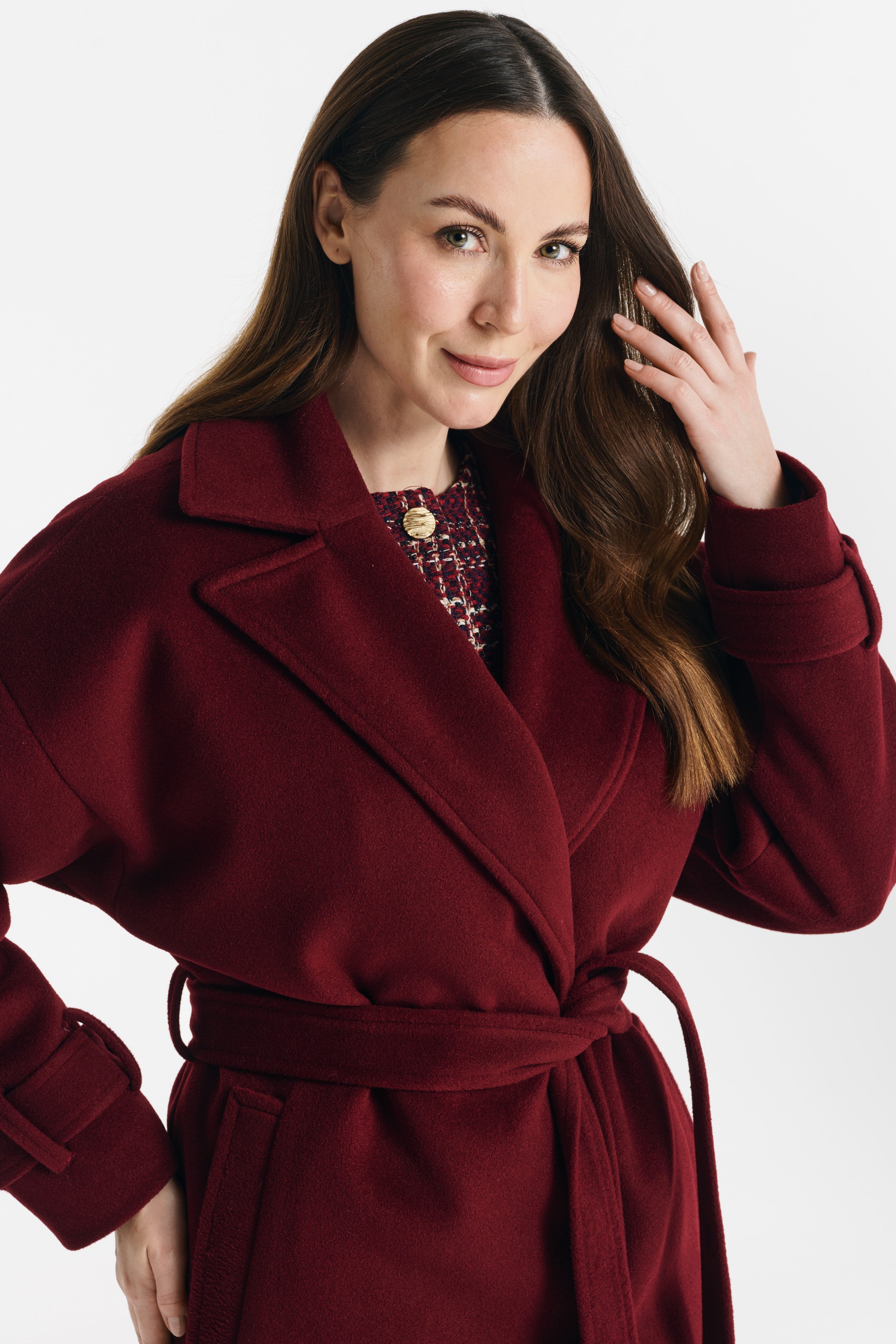 LUNA 2.0 coat burgundy