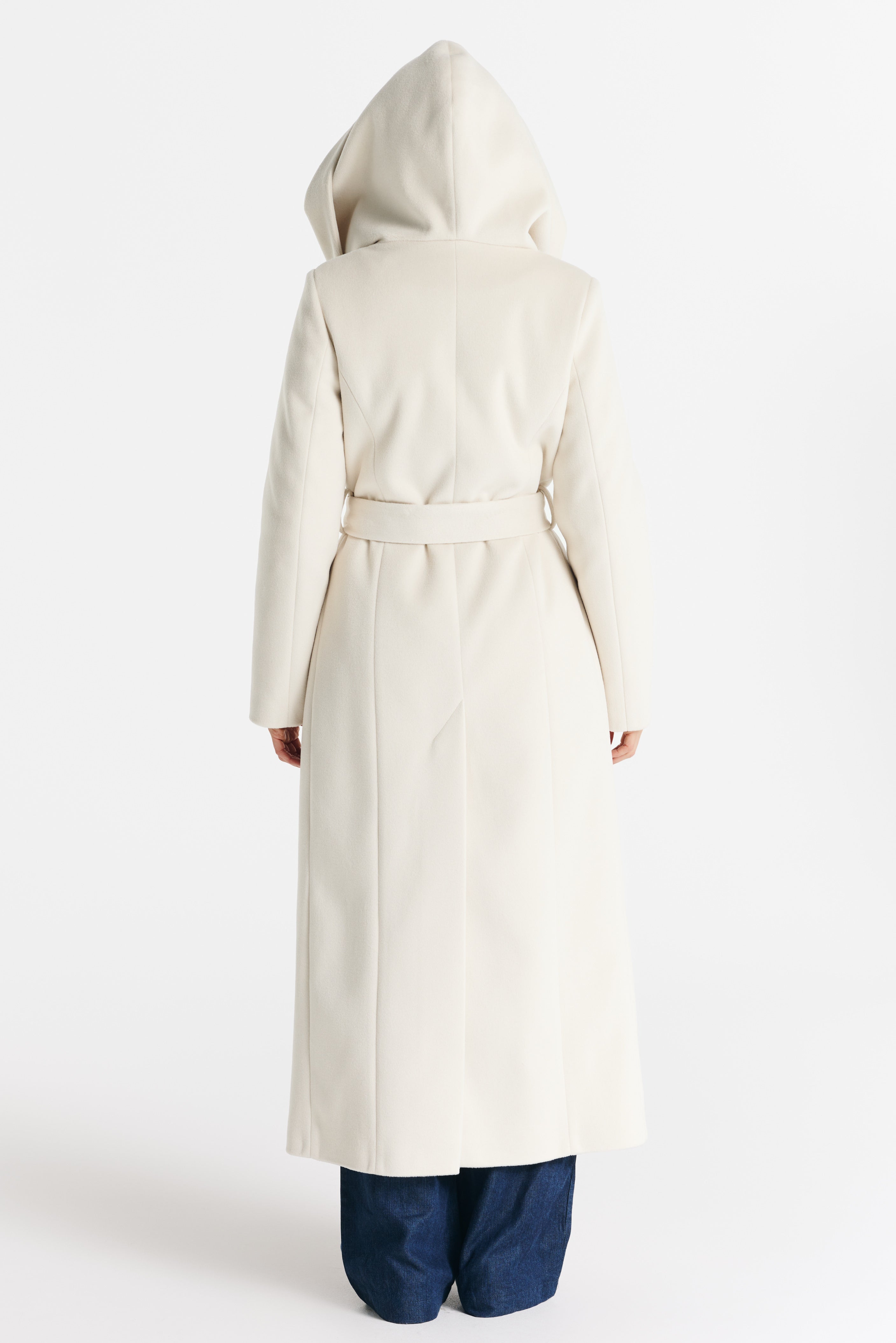 NOELIA maxi ecru coat
