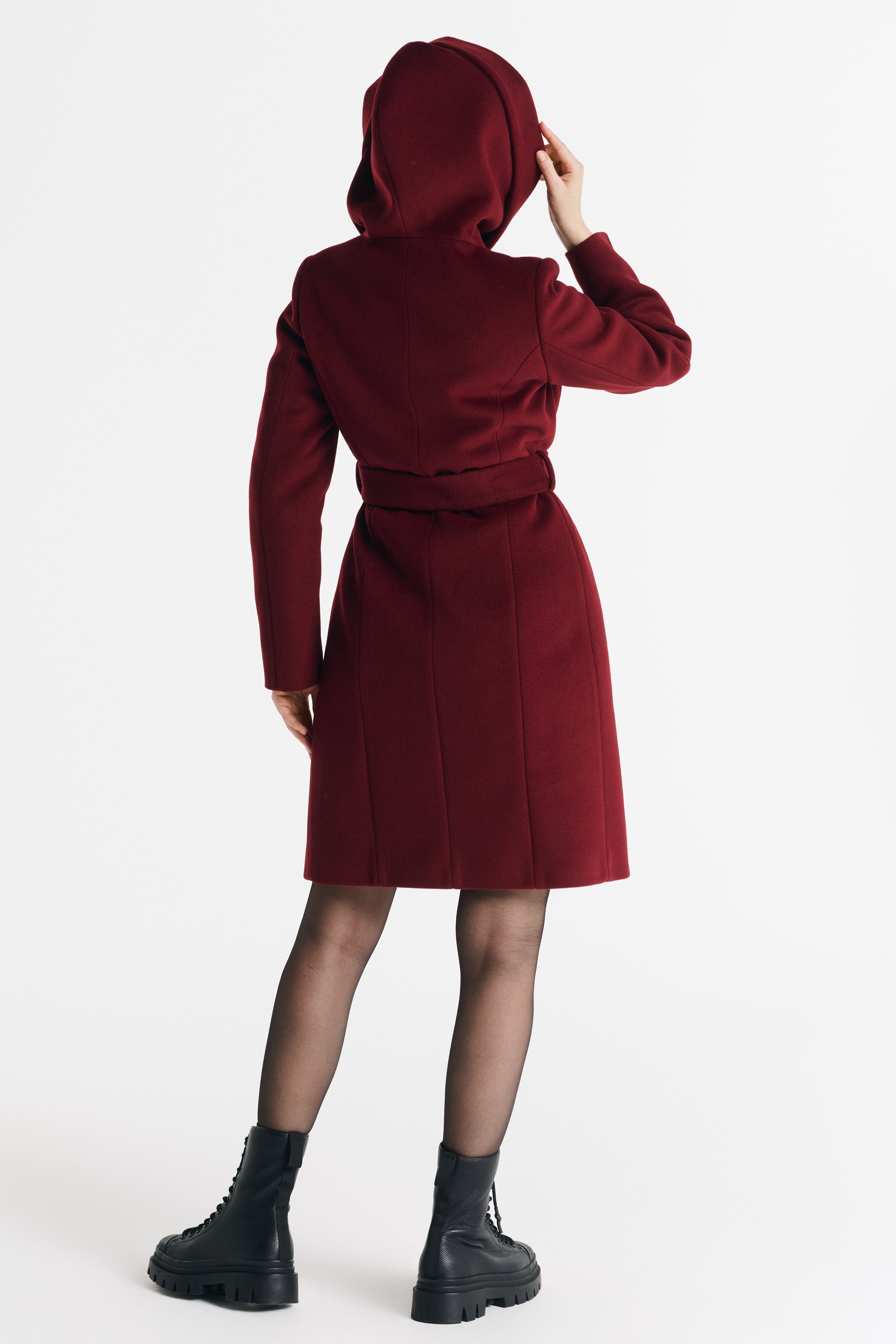 NOELIA midi coat burgundy