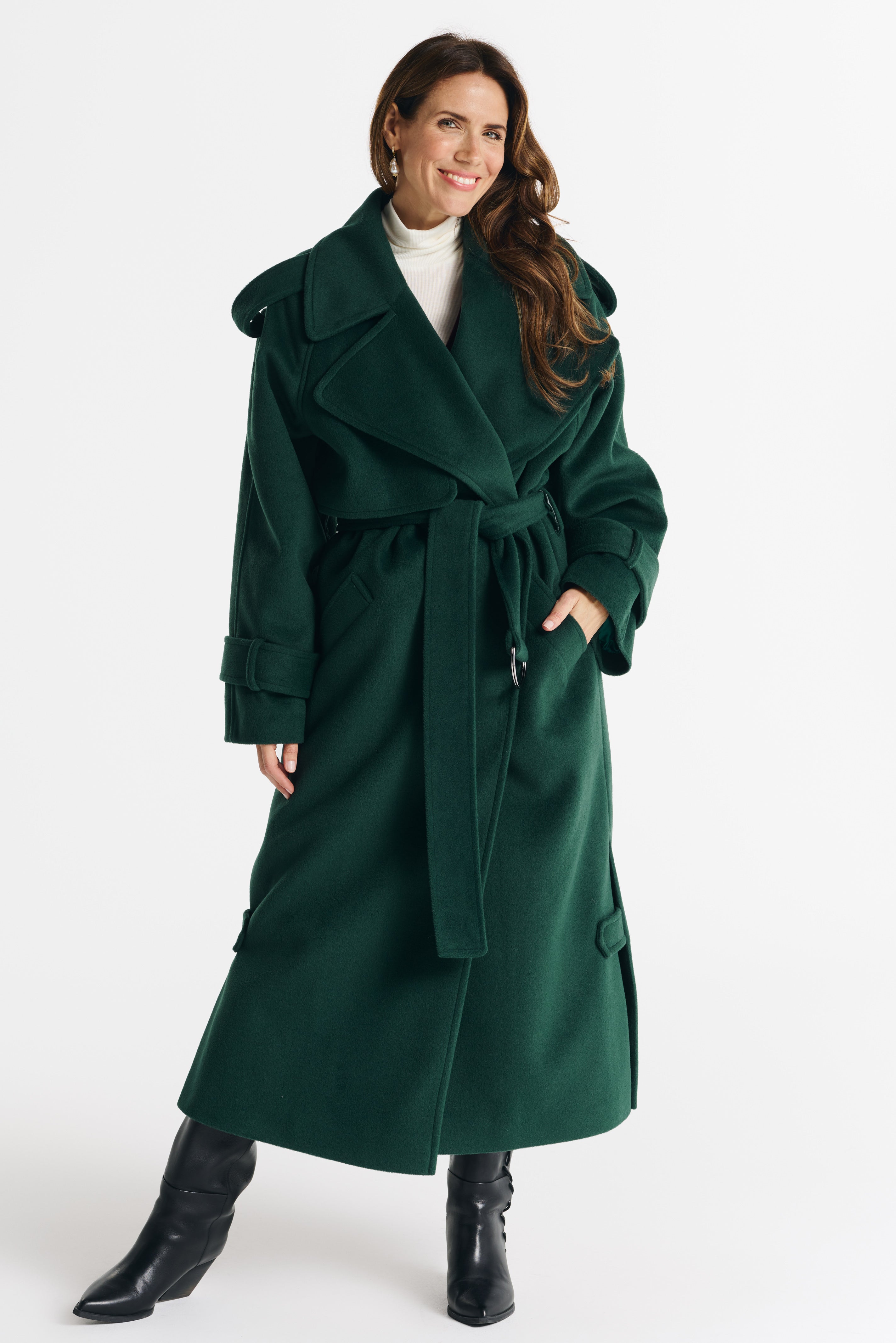 BARBARA green coat