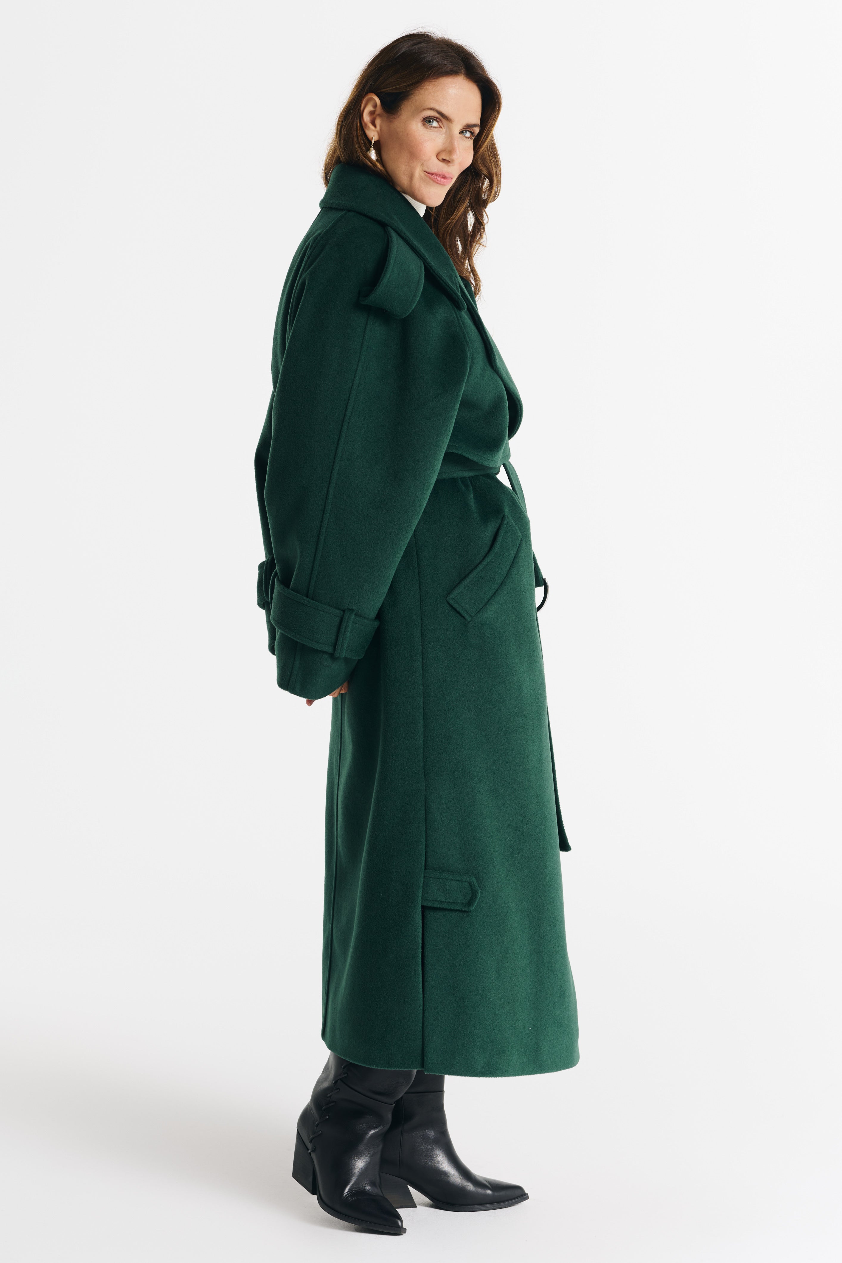 BARBARA green coat