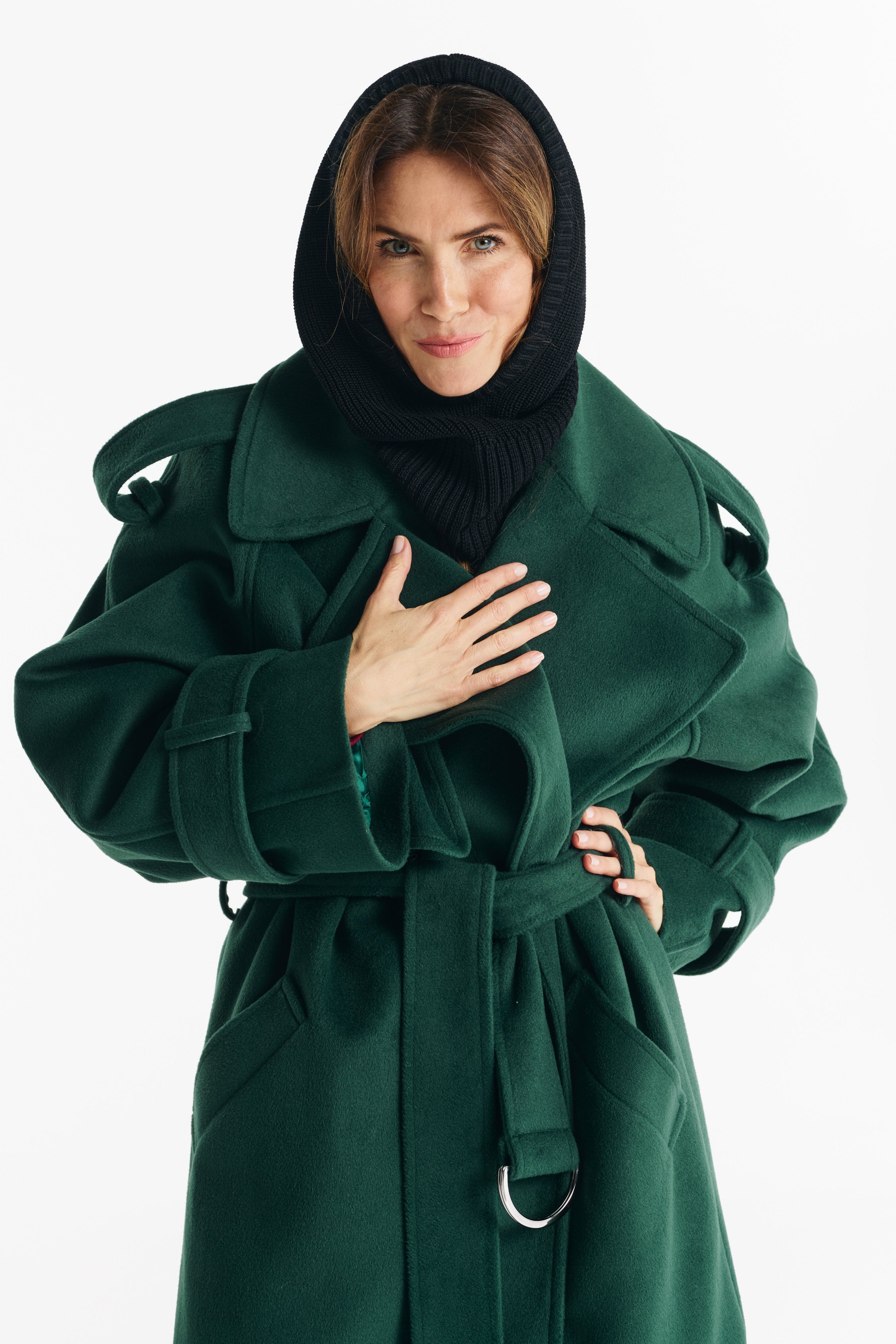 BARBARA green coat