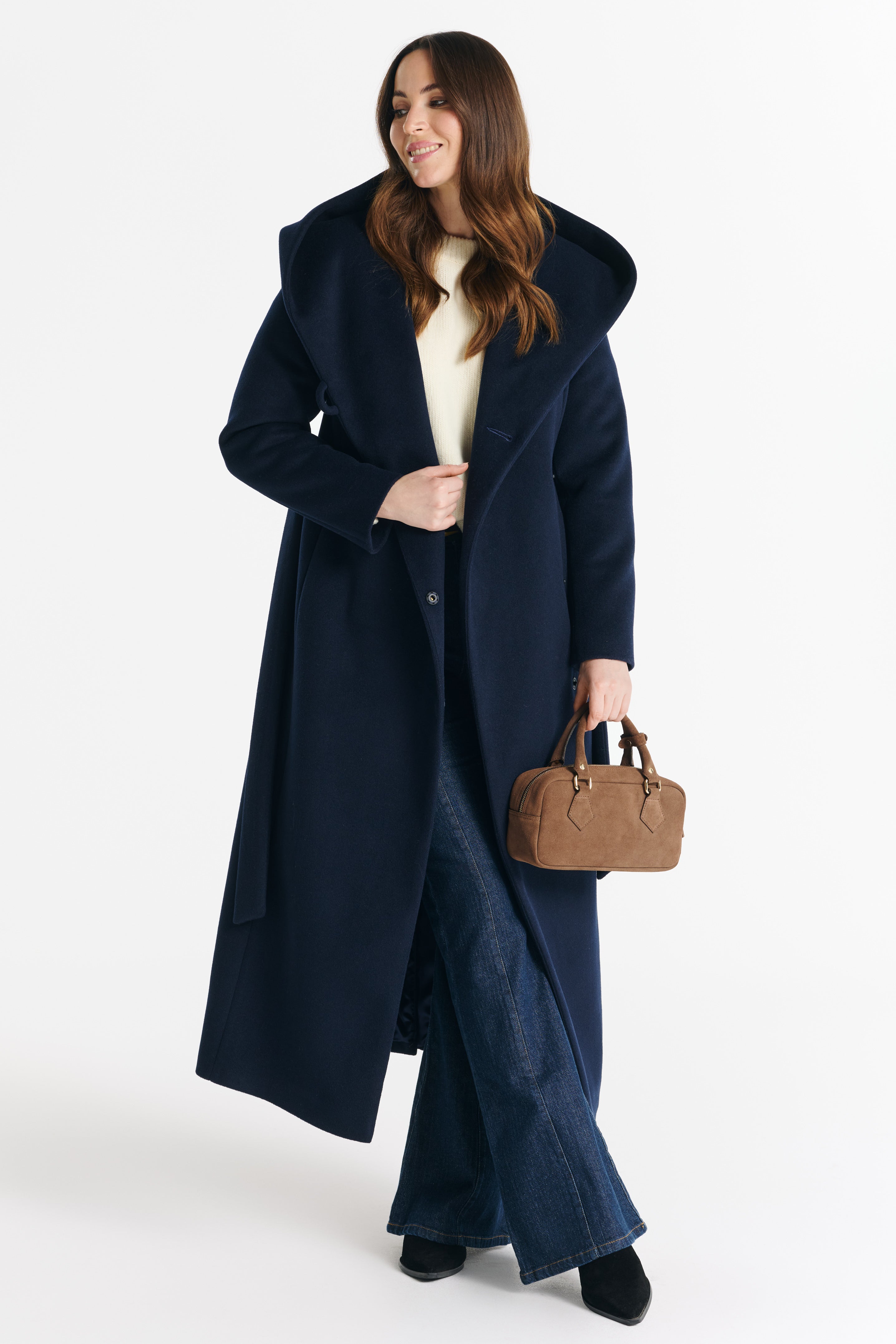 NOELIA maxi coat navy blue