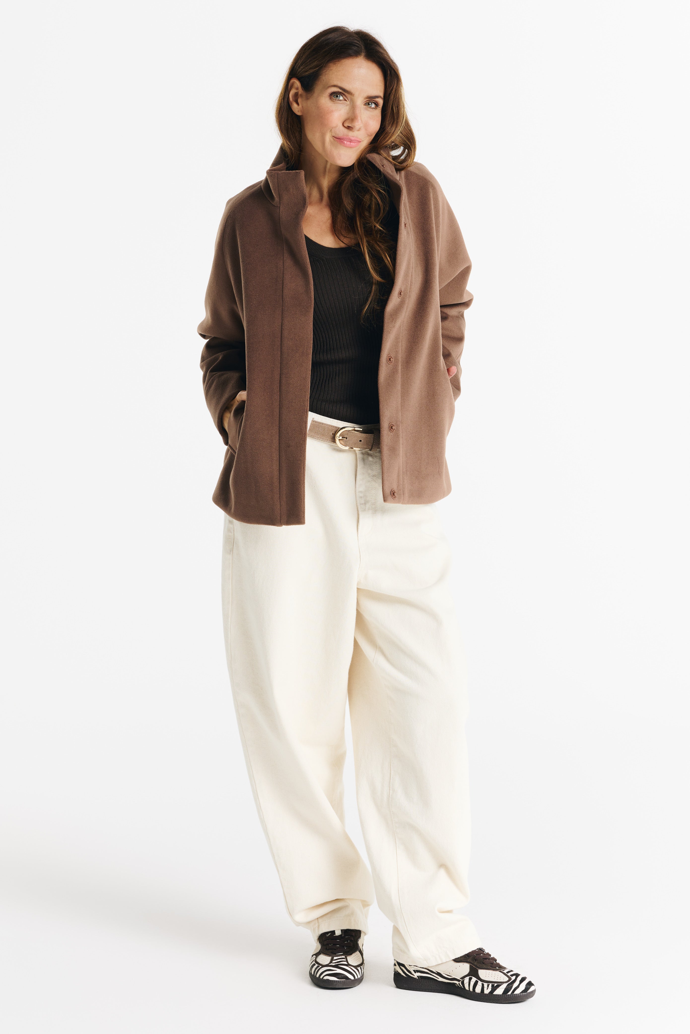 SARA jacket light chocolate