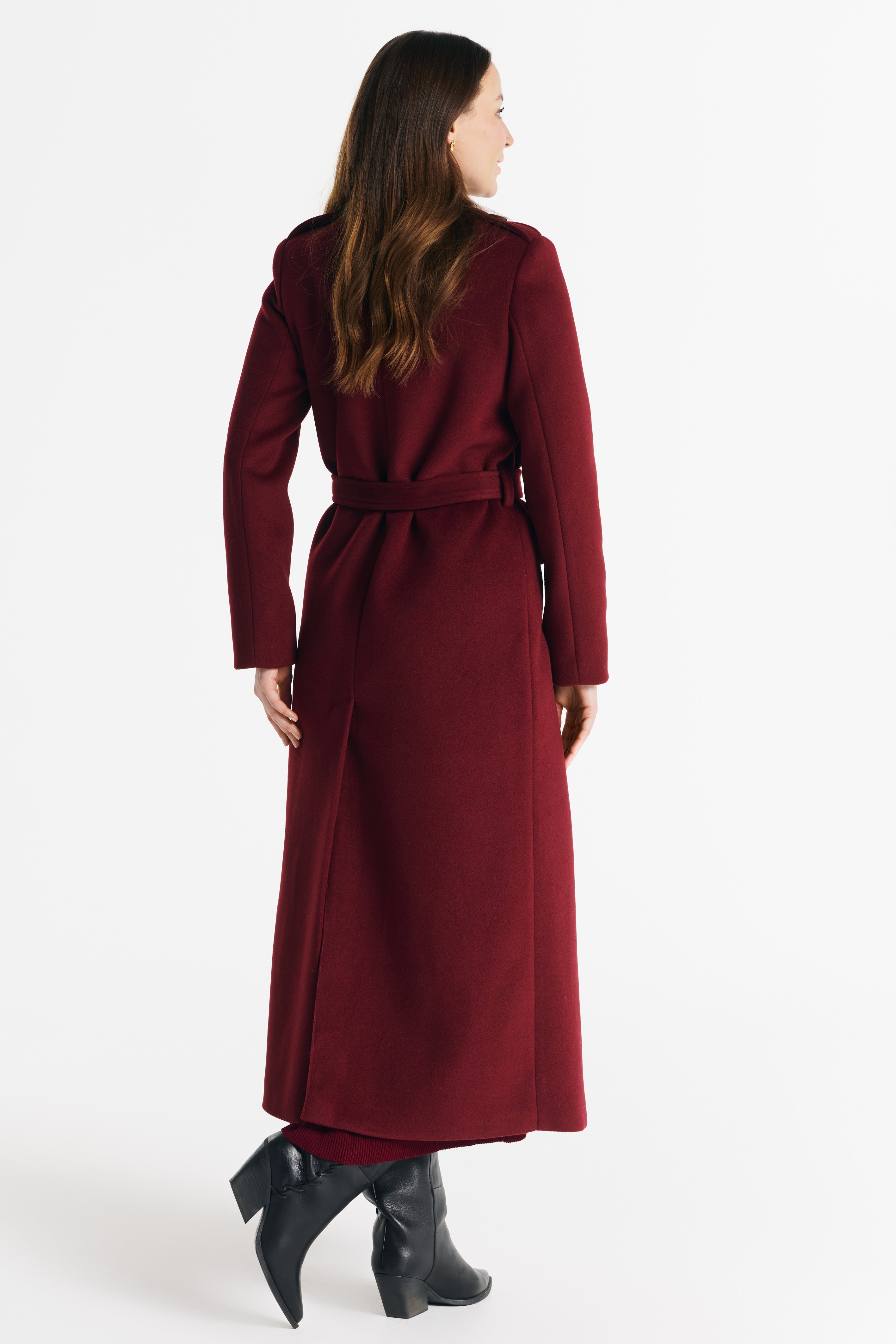 LILIANA coat, burgundy