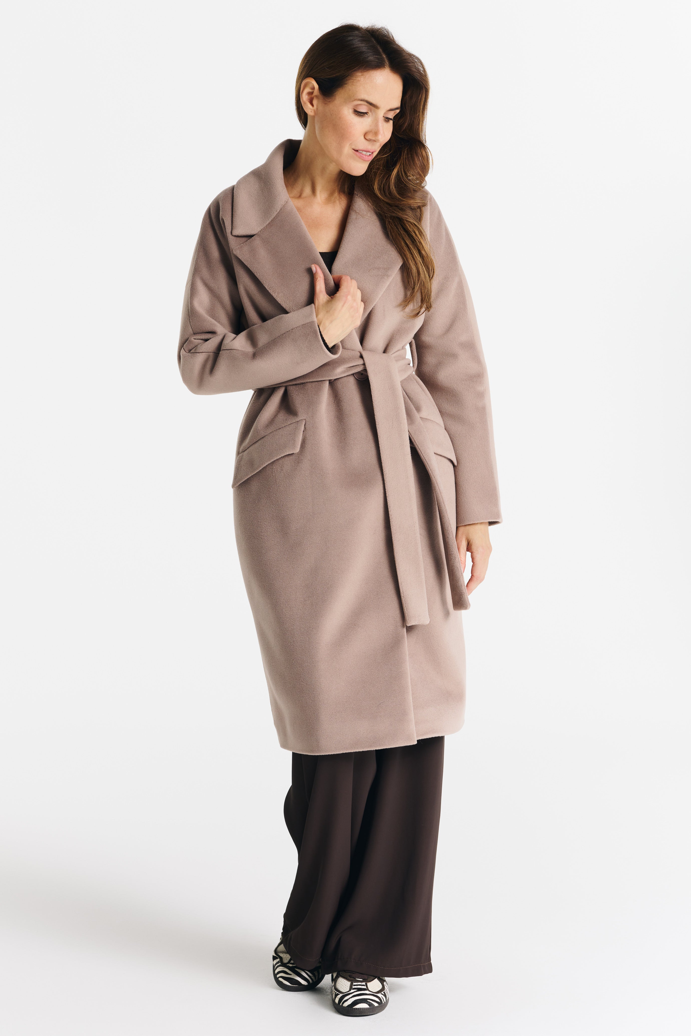 FABIA coat dark beige