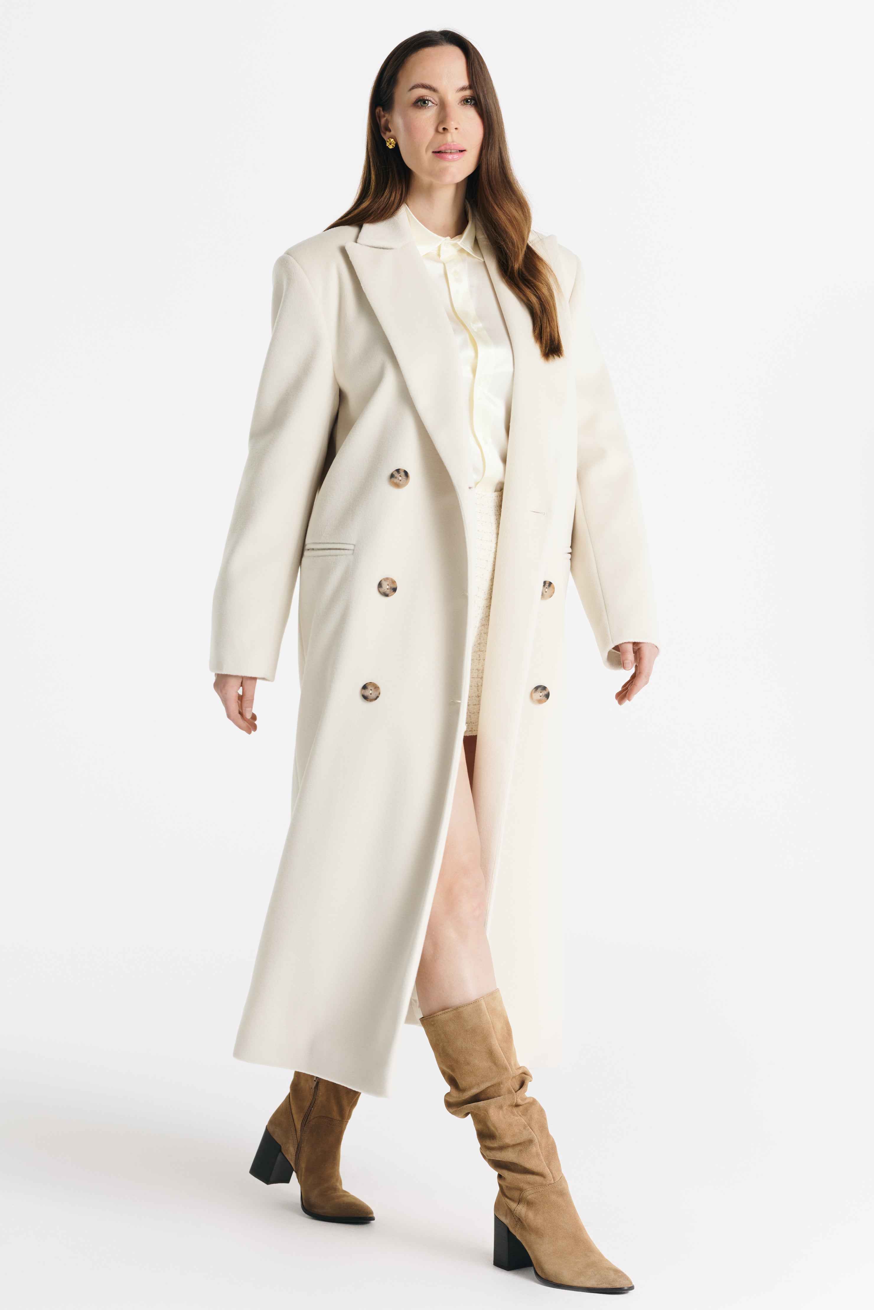 MAGDA ecru coat