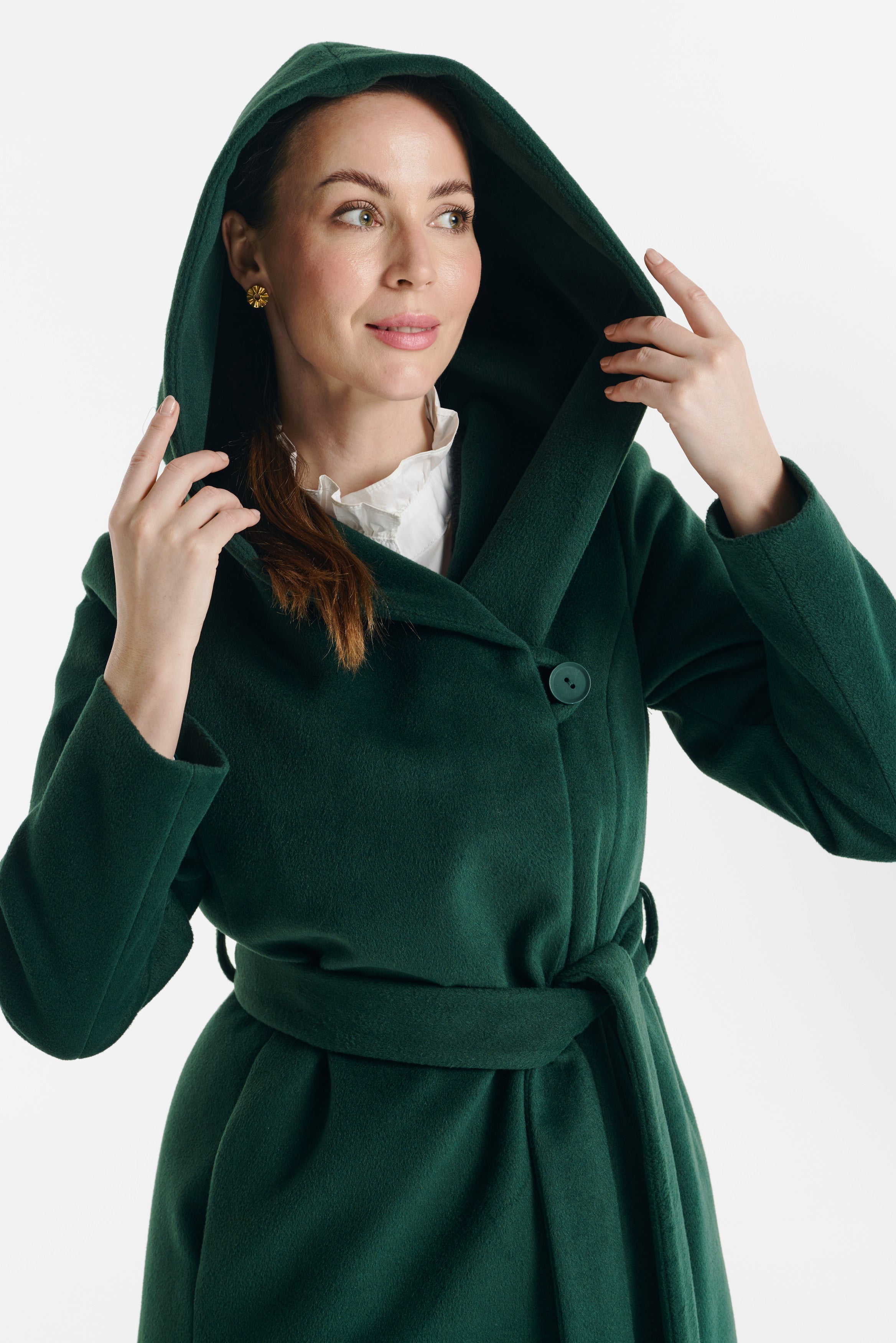 NOELIA maxi coat green