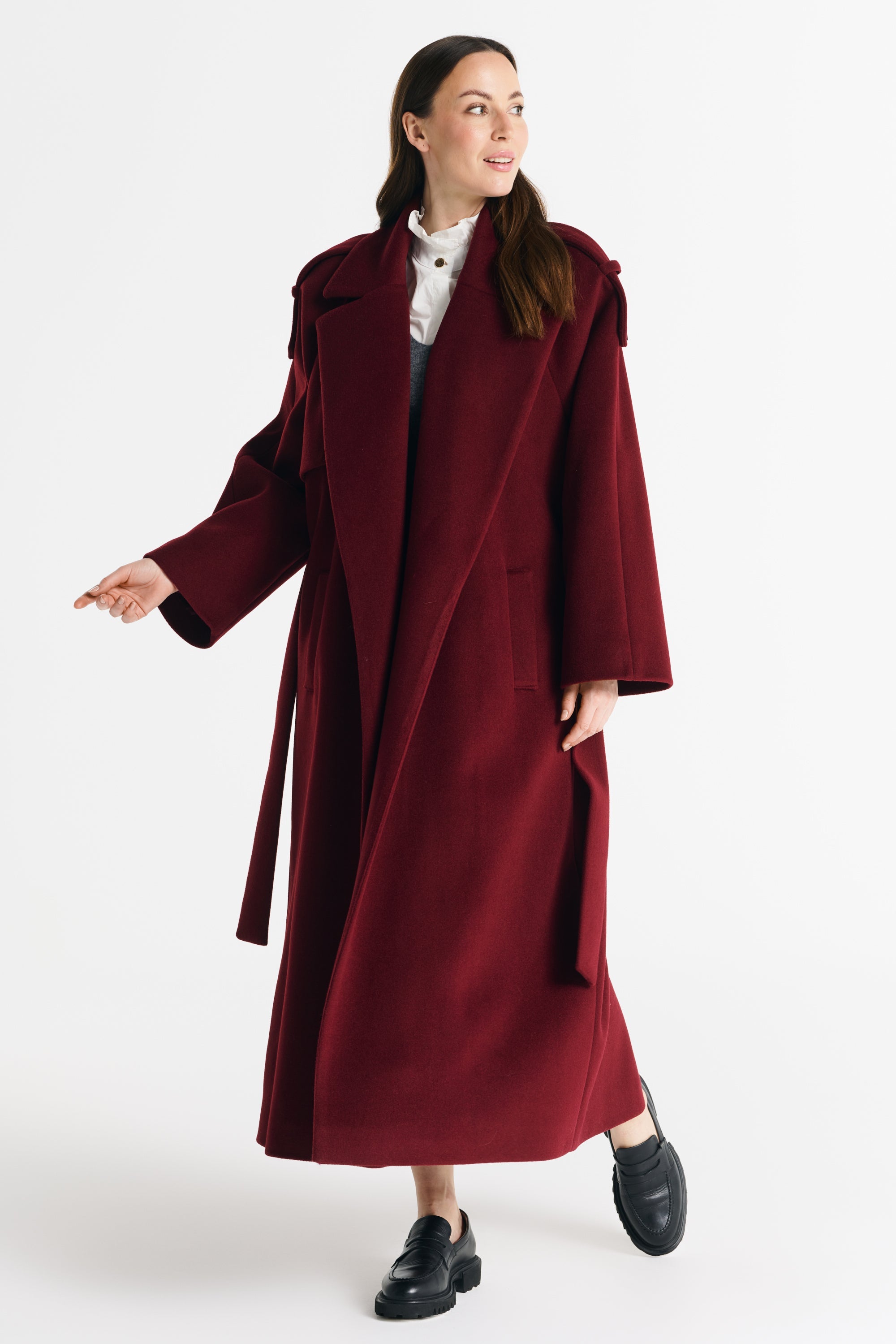 ALIANA coat burgundy